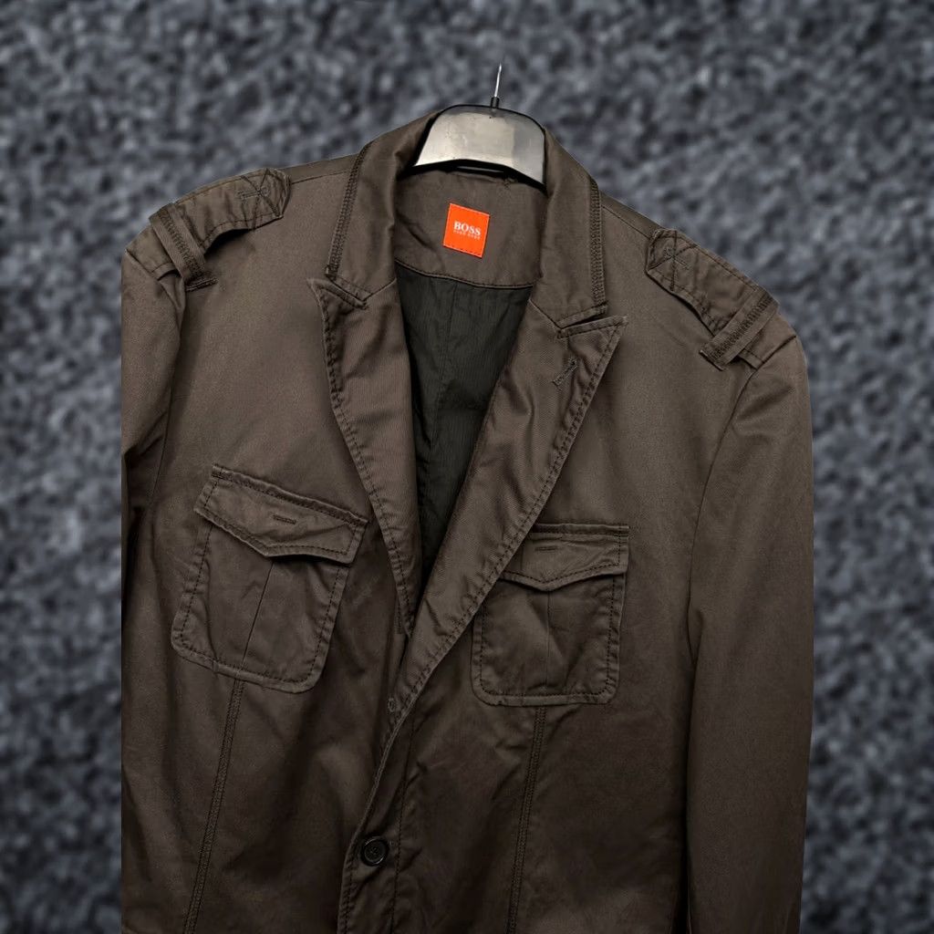 Hugo Boss HUGO BOSS Blazer Mens Vintage Size 52 (L) Brown Shirt Jacket Size 42R - 1 Thumbnail