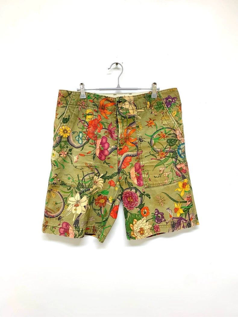 Gucci Gucci Floral Print Summer Pants Size 33- DMC Size US 33 - 1 Thumbnail
