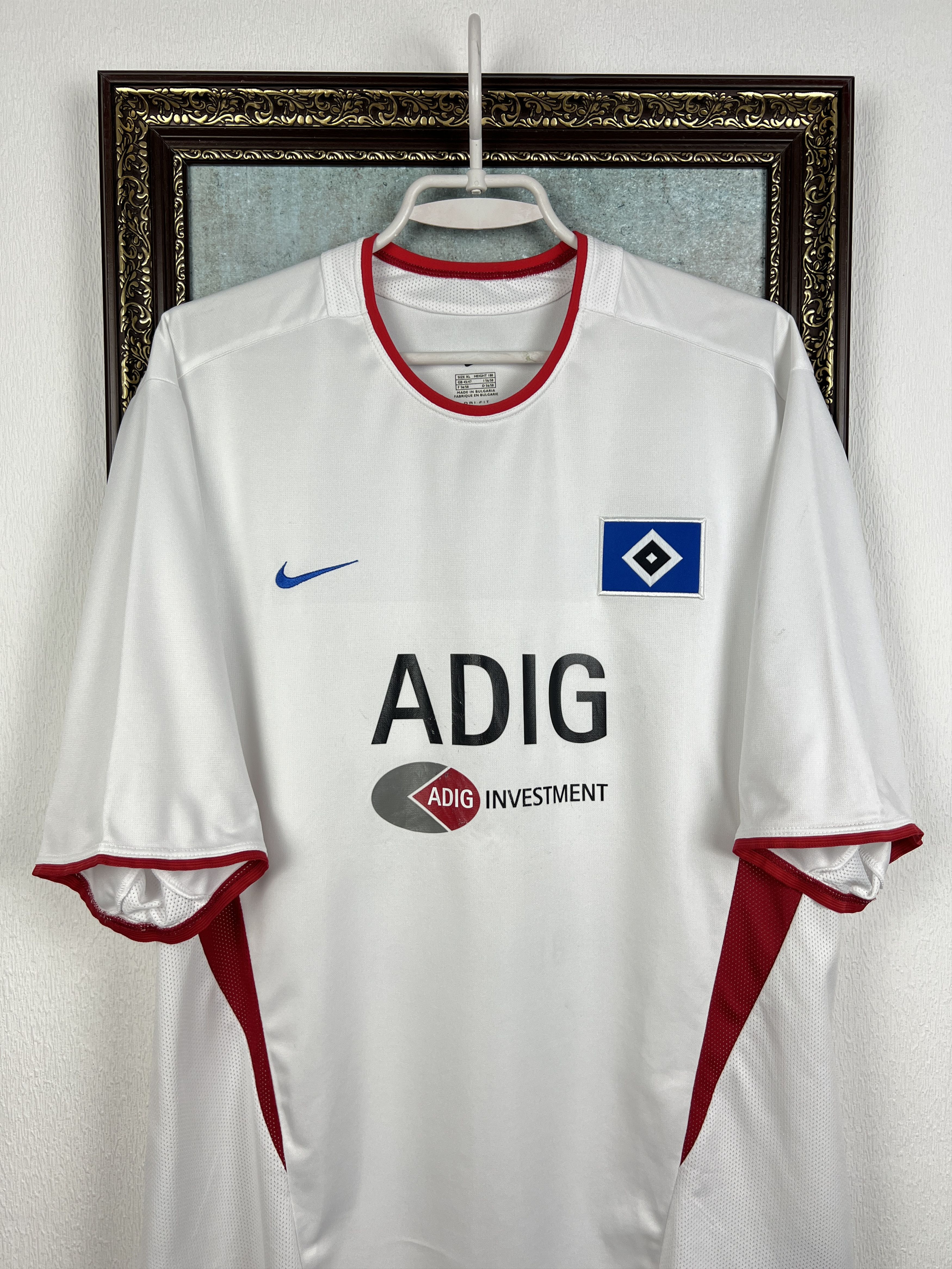 Nike Hamburg Home football shirt 2004 Soccer Nike Jersey Trikot Size US XL / EU 56 / 4 - 2 Thumbnail