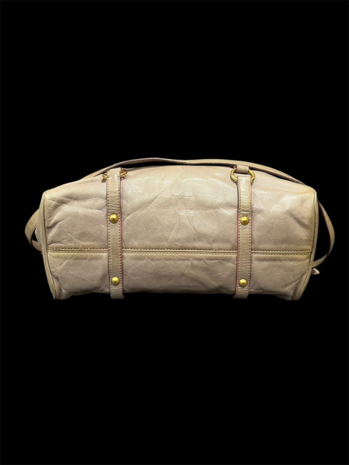Genuine Leather × Miu Miu MIU MIU VITELLO LUXURY BOW BAG LEATHER DISTRESS ABSTRACT Size ONE SIZE - 6 Thumbnail