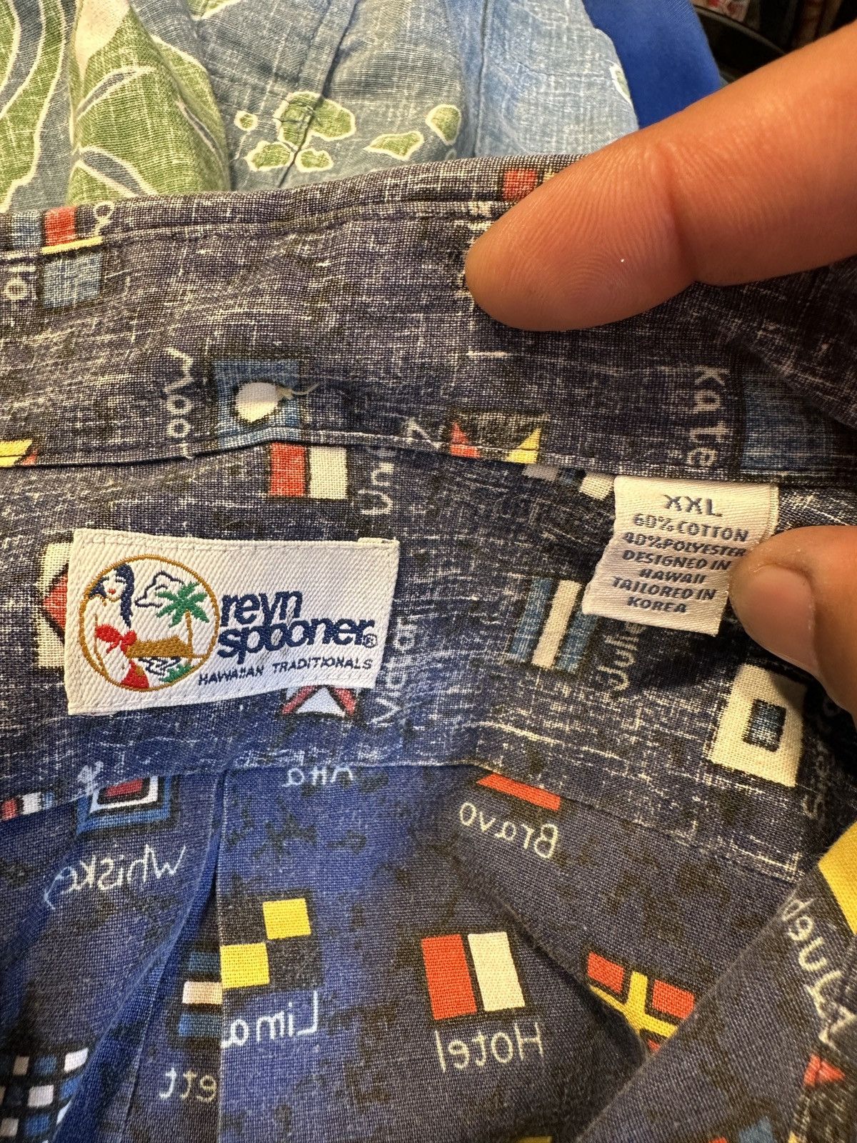Reyn Spooner PreOwned Reyn Spooner Blue Hawaiian Shirt Men's XXL Size US XXL / EU 58 / 5 - 4 Thumbnail