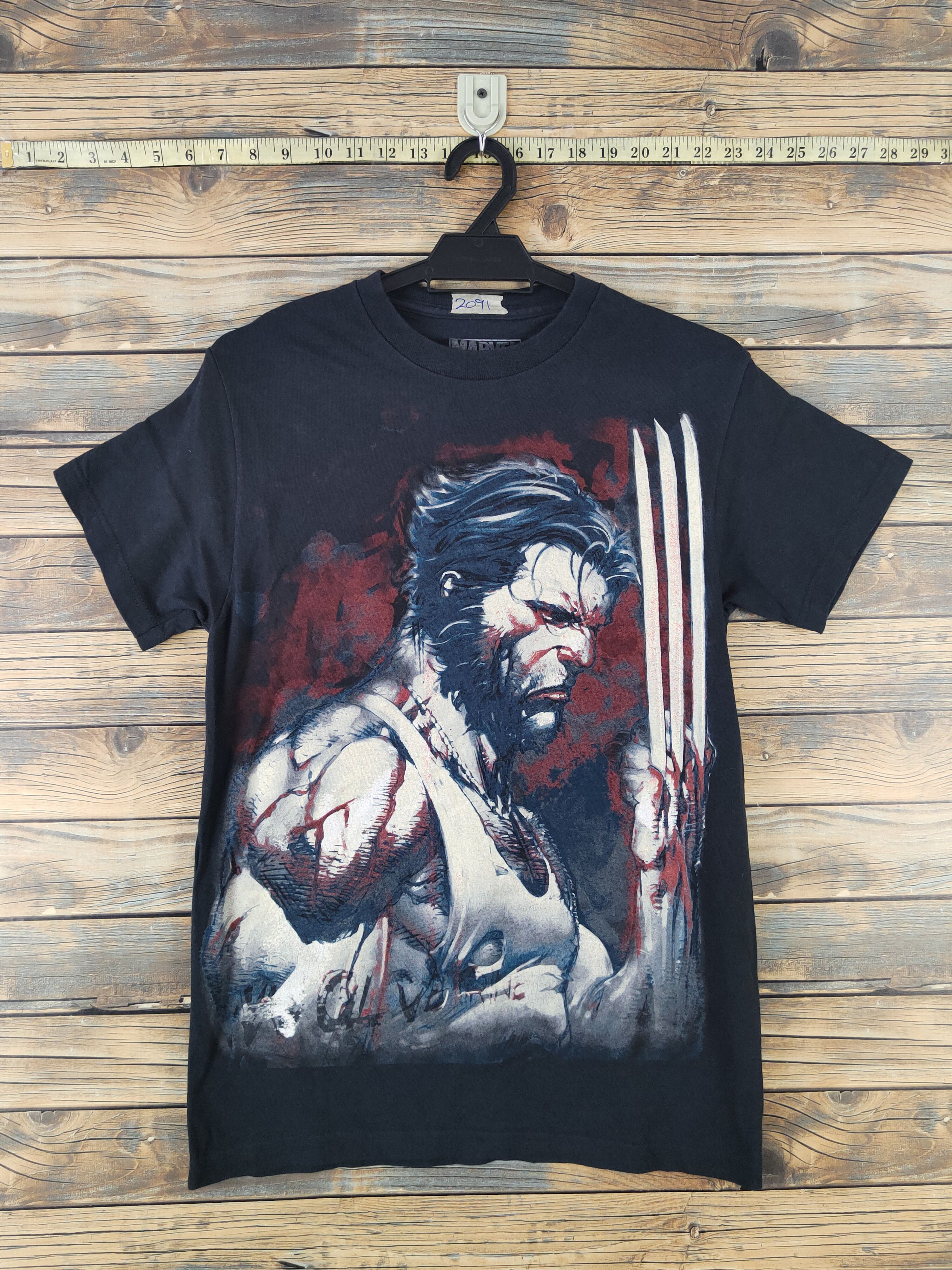 Marvel Comics DL Marvel Black Wolverine Short Sleeve T-shirt #2091 Size US S / EU 44-46 / 1 - 1 Thumbnail