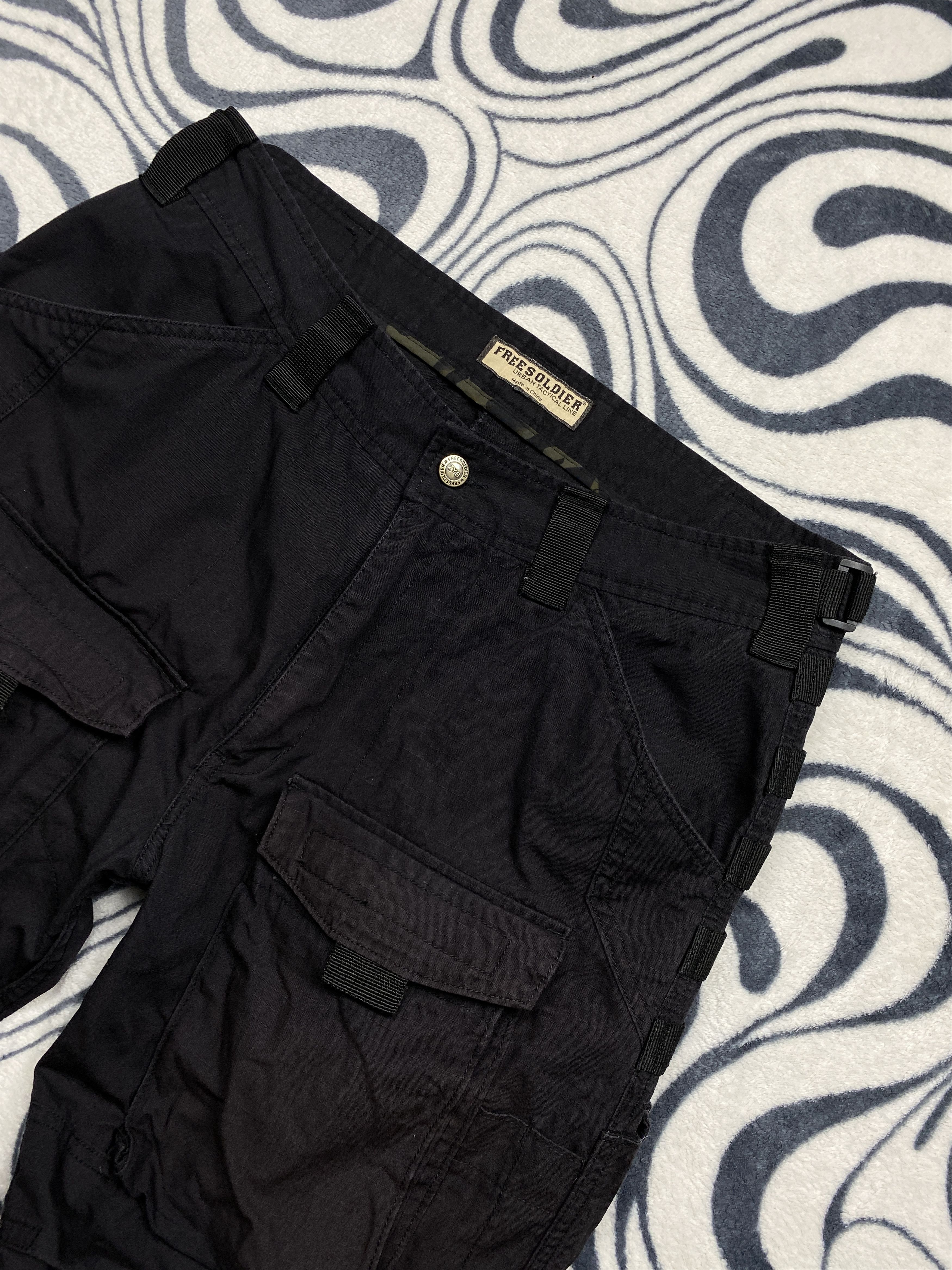 20471120 Freesoldier Vintage Military Cargo Pants Y2K Double Knee Size US 34 / EU 50 - 2 Thumbnail