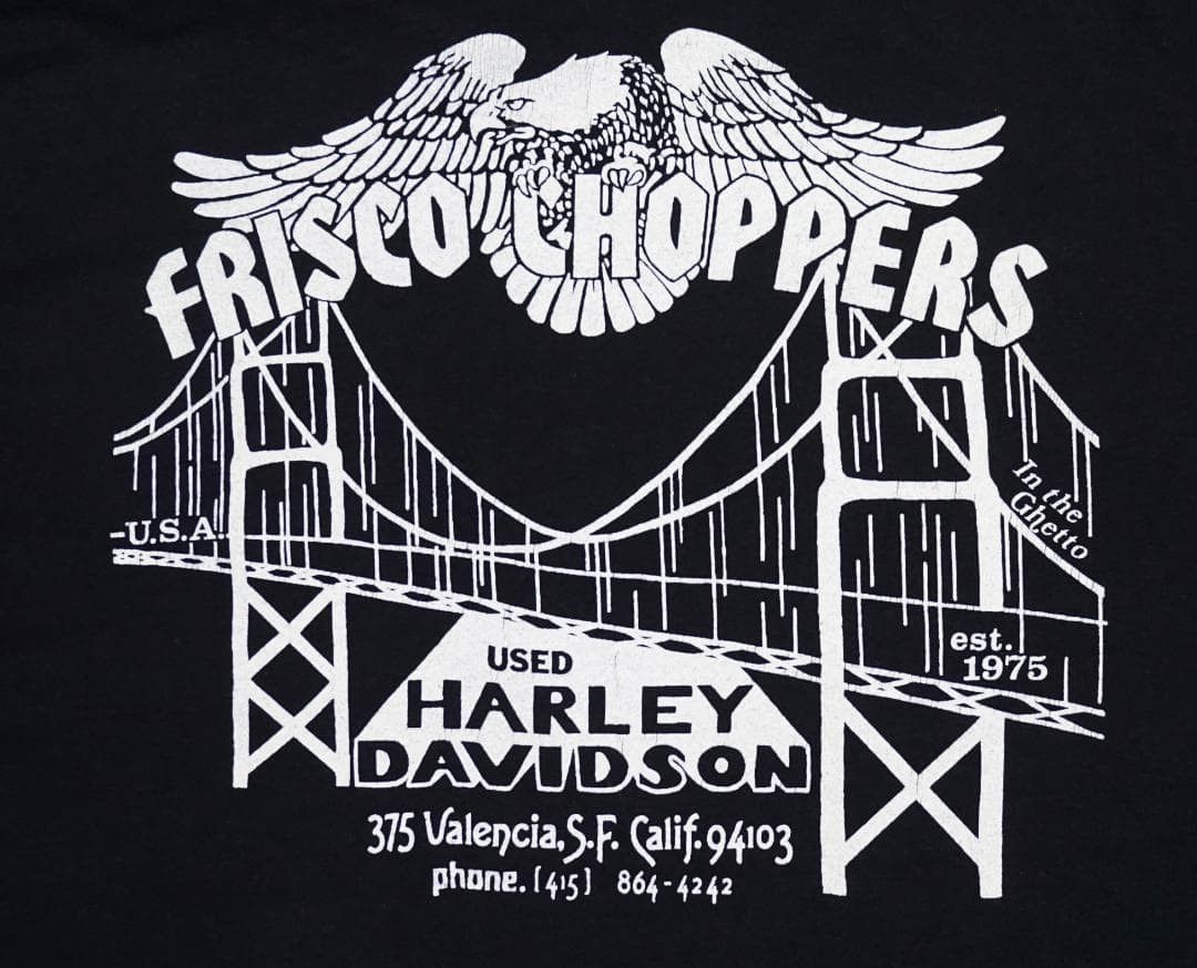 Vintage 90's Frisco Choppers Tシャツ ビンテージ Size US XXS / EU 40 - 5 Thumbnail