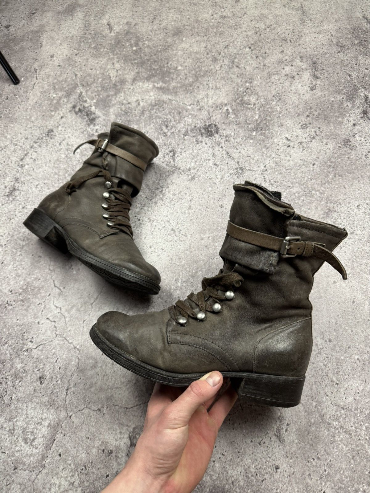 A.S.98 STRAPS BELTED A.S 98 style Boots Leather Style Rick Owens Size US 7.5 / IT 37.5 - 3 Thumbnail