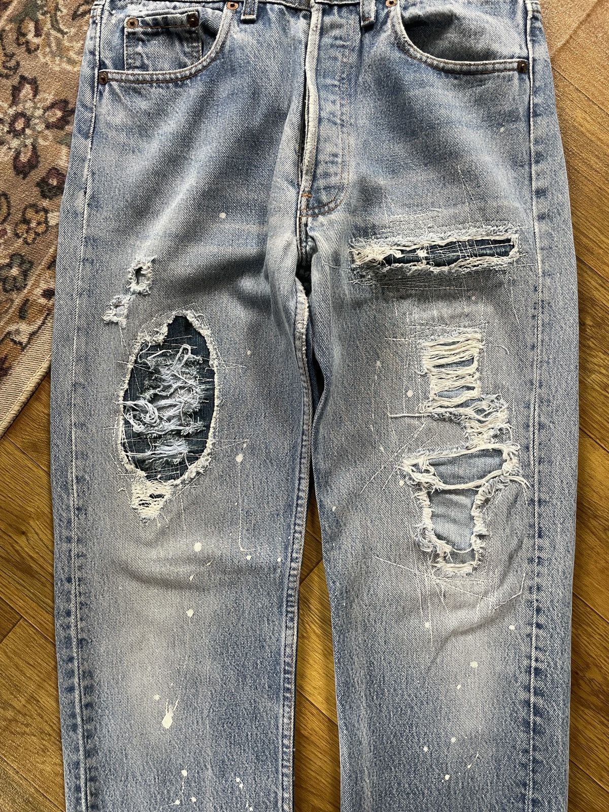 Levi's × Levi's Vintage Clothing × Vintage Crazy Vintage 501 Distressed Denim Size US 30 / EU 46 - 6 Thumbnail