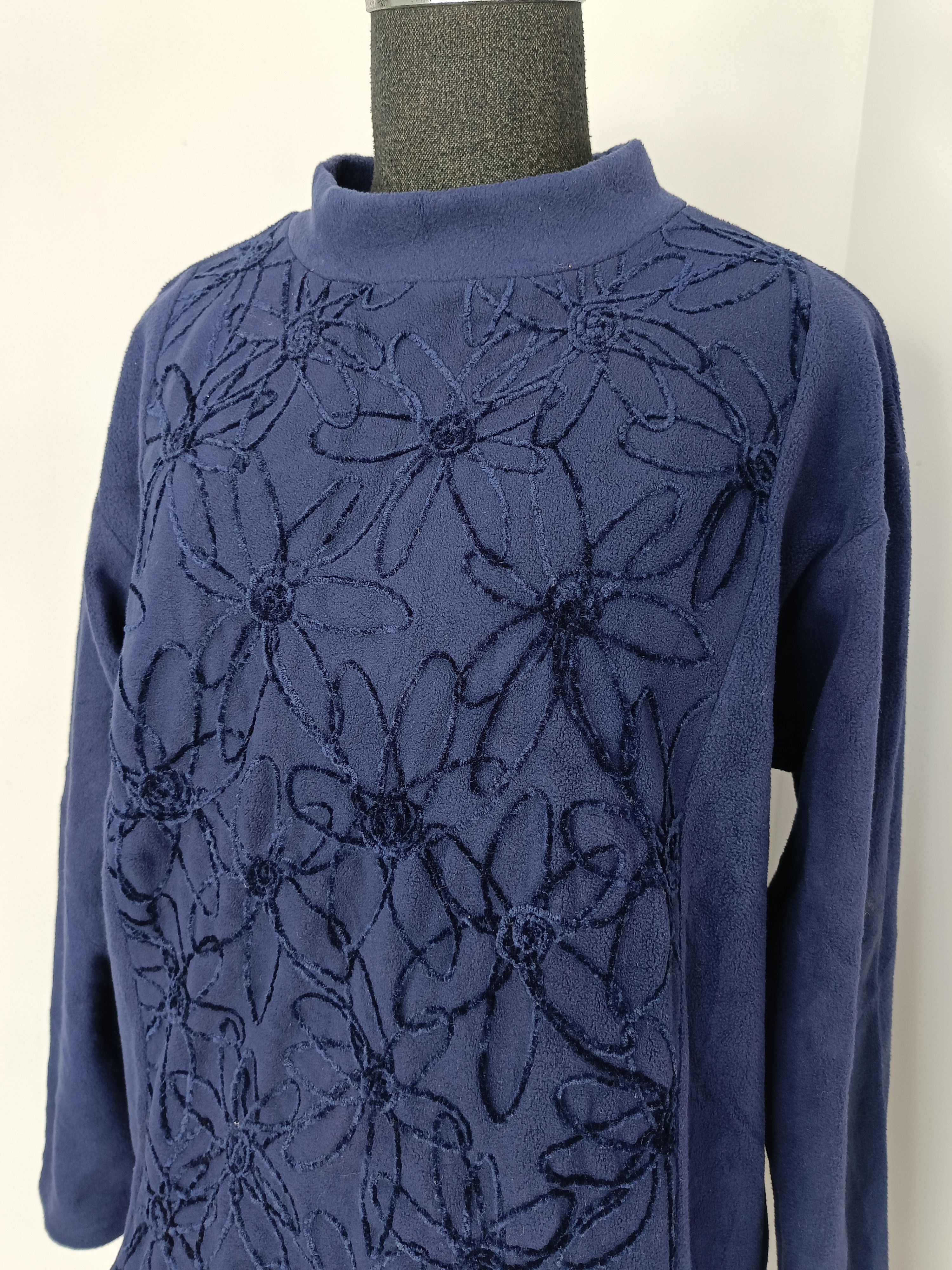 HAI sporting gear by Issey Miyake Japan indigo poly sweater