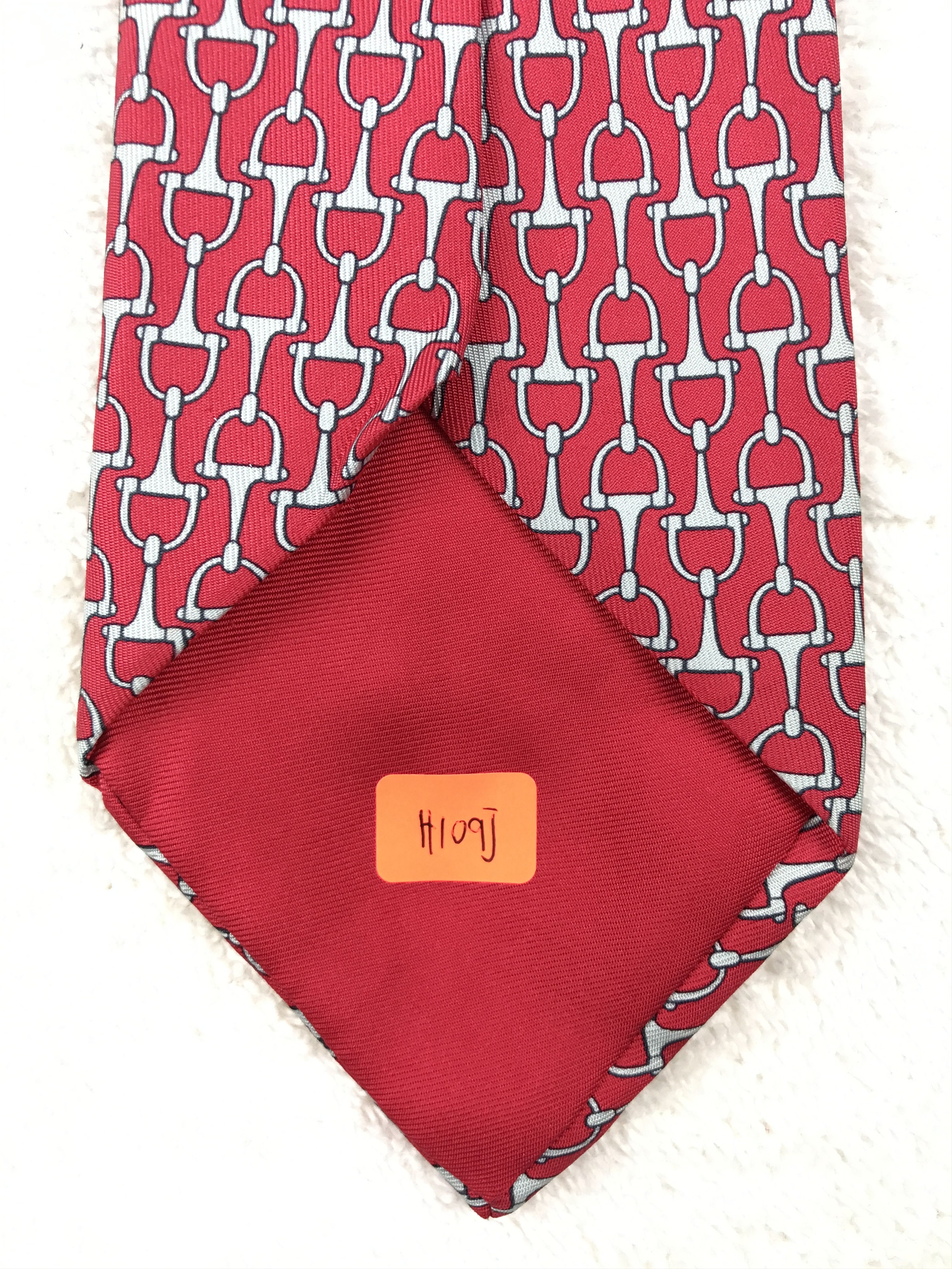 Hermes Vintage Hermes Silk Necktie Size ONE SIZE - 8 Thumbnail