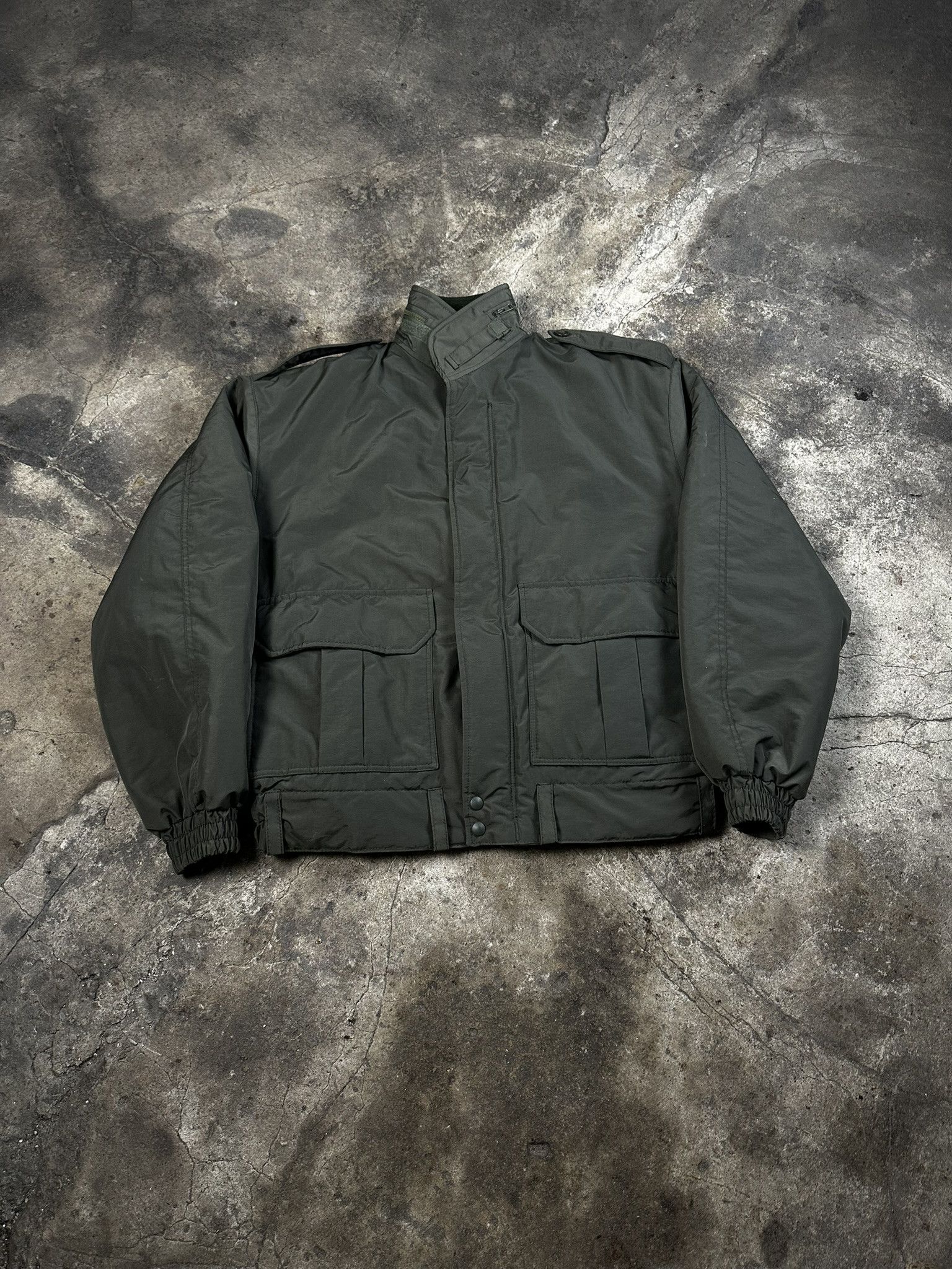 Vintage 90s Polish Army Nylon Military Bomber Vintage Size US XL / EU 56 / 4 - 1 Thumbnail