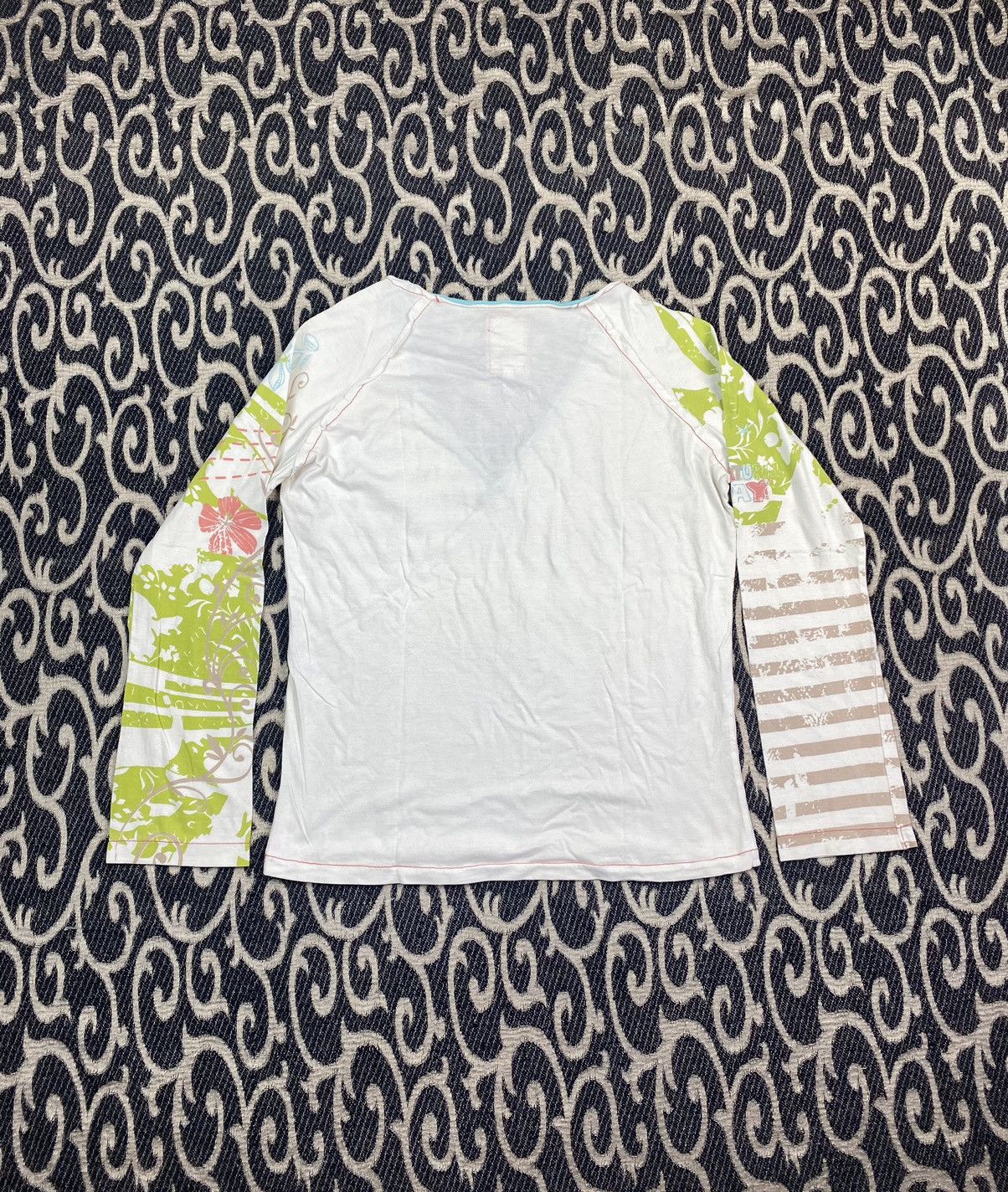 Beauty Beast × If Six Was Nine Y2K 00s Avant Garde Stripe Longsleeve Multi Logo Bratz Style Size L / US 10 / IT 46 - 5 Thumbnail