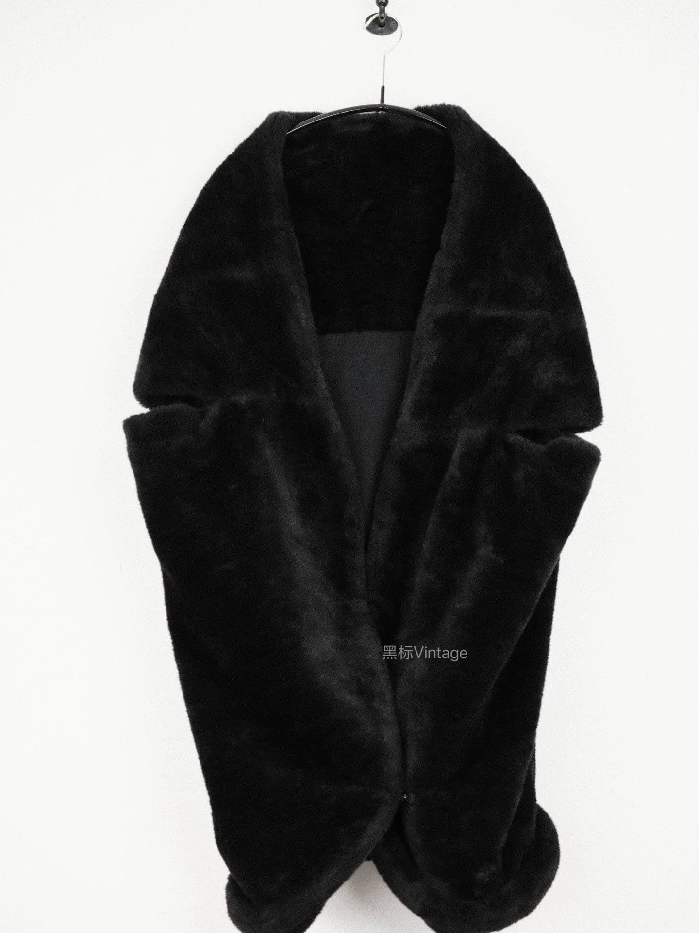 Yohji Yamamoto Yohji Yamamoto 80s Archive Women's Fur Cocoon Cape Size S / US 4 / IT 40 - 6 Thumbnail