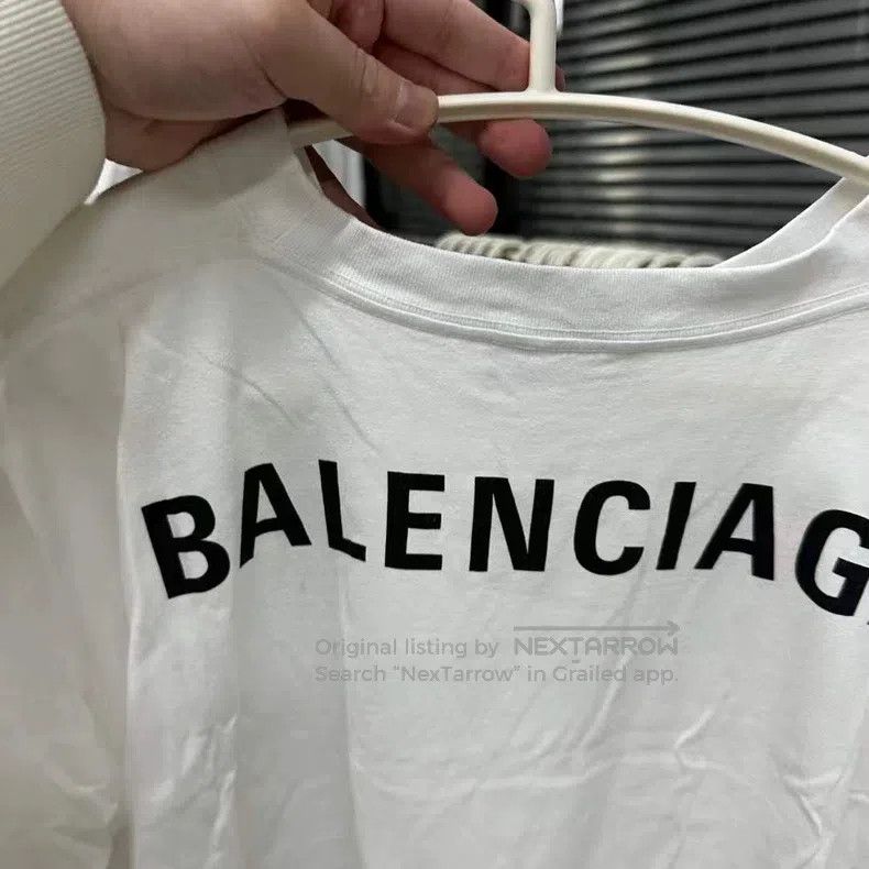 Balenciaga Balenciaga Back Logo Short Sleeve T-Shirt M Size Size US M / EU 48-50 / 2 - 3 Thumbnail