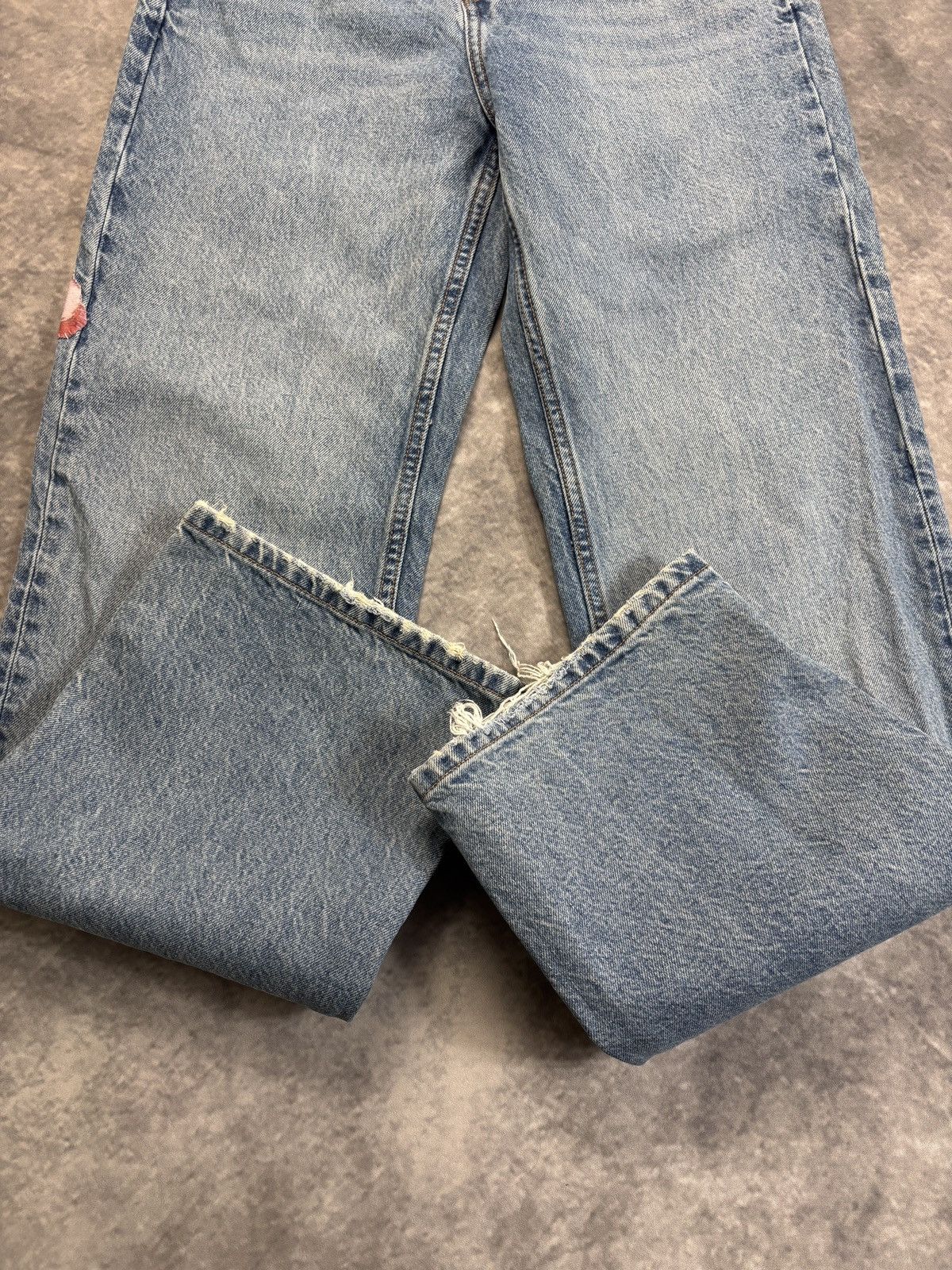 Jean × Vintage Custom Patchwork Denim Jeans Vintage Lamb Cute Y2K Patch 30 Size 26" / US 2 / IT 38 - 6 Thumbnail