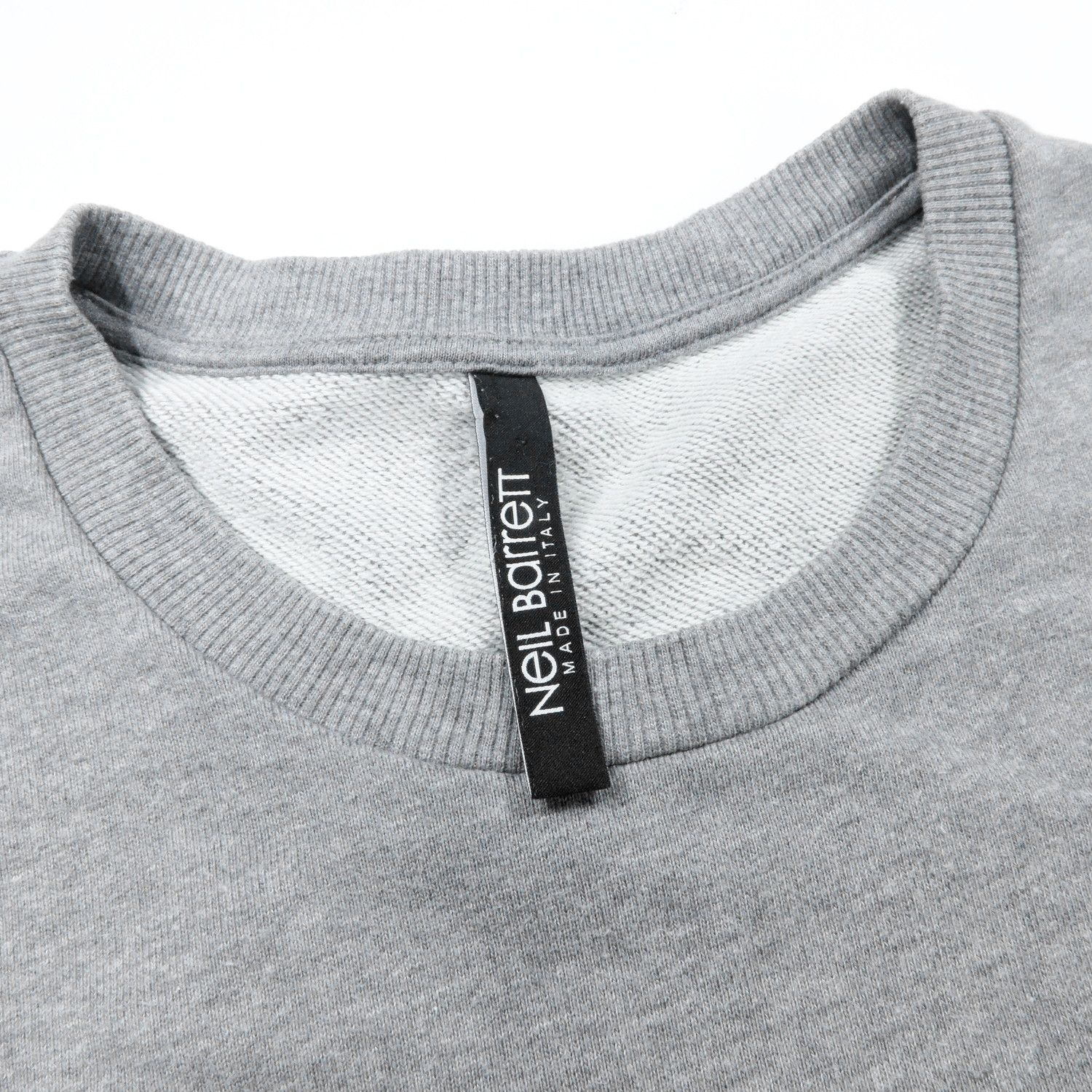 Neil Barrett NEIL BARRET EMBOSSED BIG FONT SMOKE MELANGE SWEATSHIRT Size US L / EU 52-54 / 3 - 4 Thumbnail