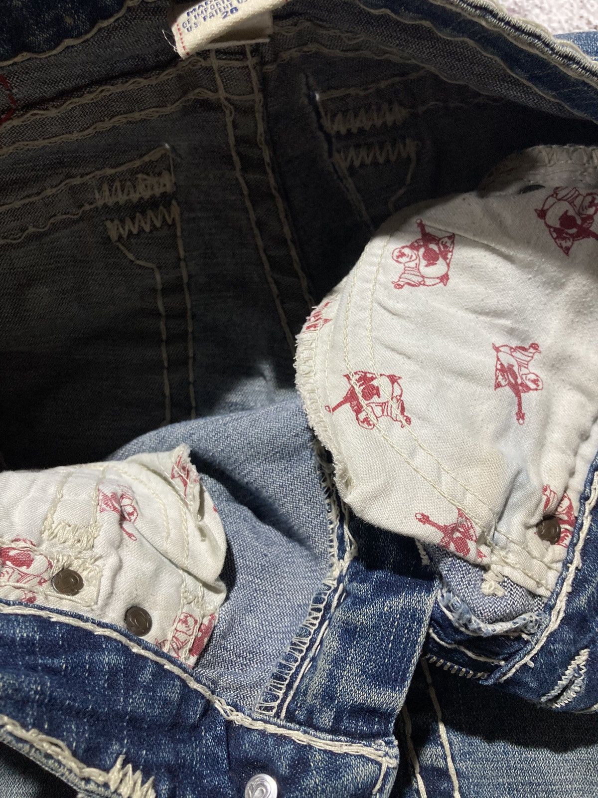 True Religion Vintage True Religion USA Bootcut Flared Denim Jeans Blue Size US 28 / EU 44 - 21 Thumbnail