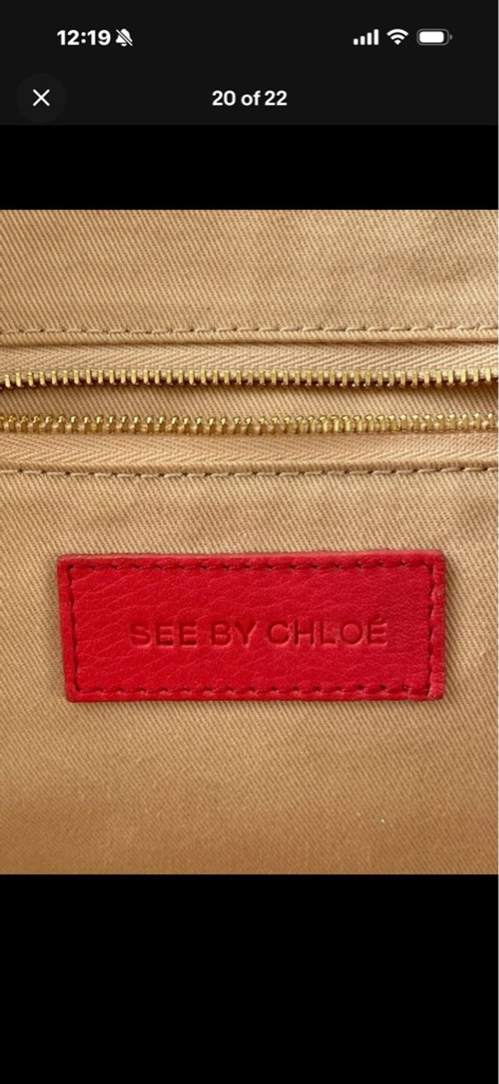 See by Chloe Women's See by Chloé pink & Tan Leather Satchel Boston Bag Size ONE SIZE - 7 Thumbnail