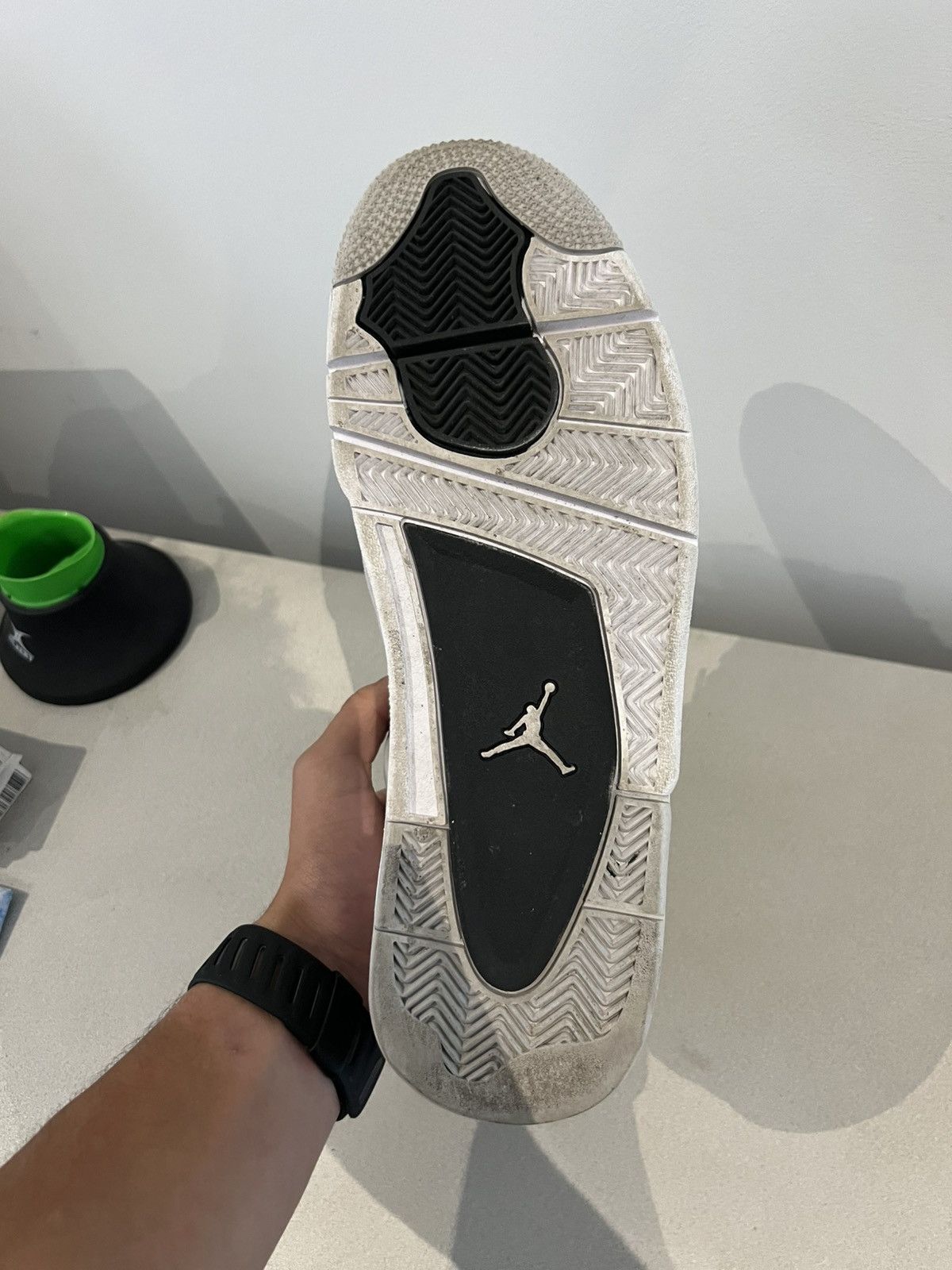 Jordan Brand Air Jordan 4 Retro Military Black White/Black/Neutral Grey Size US 10.5 / EU 43-44 - 6 Thumbnail