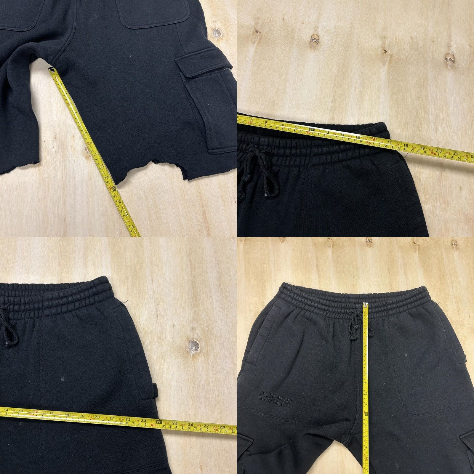 Southpole Southpole Cargo Shorts Mens XL Black Fleece Elastic Waist Drawstring Pockets Cargo Shorts Mens XL Black Fleece Elastic Waist Drawstring Pockets Size US 36 / EU 52 - 8 Thumbnail