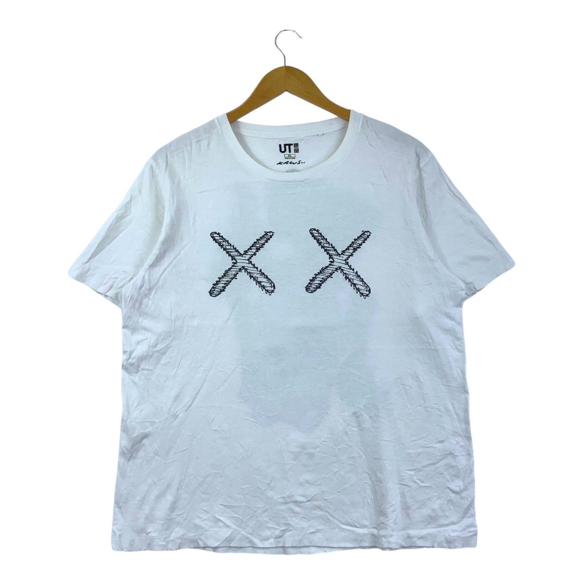 KAWS x UNIQLO COMPANION Green Skeleton Tee Shirt