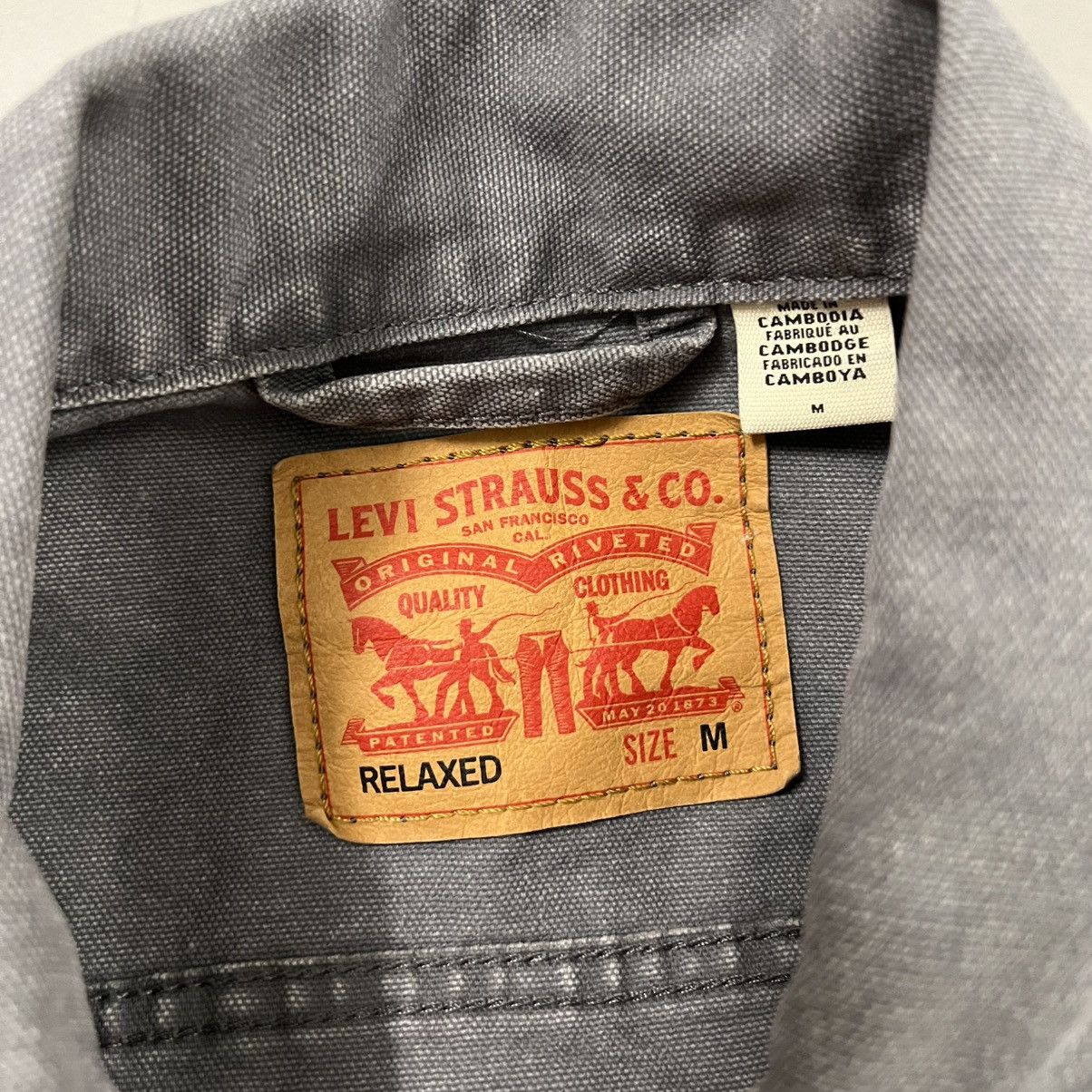 Levi's Levi's Canvas Workwear Relaxed Fit Sunrise Trucker Jacket Size US M / EU 48-50 / 2 - 2 Thumbnail