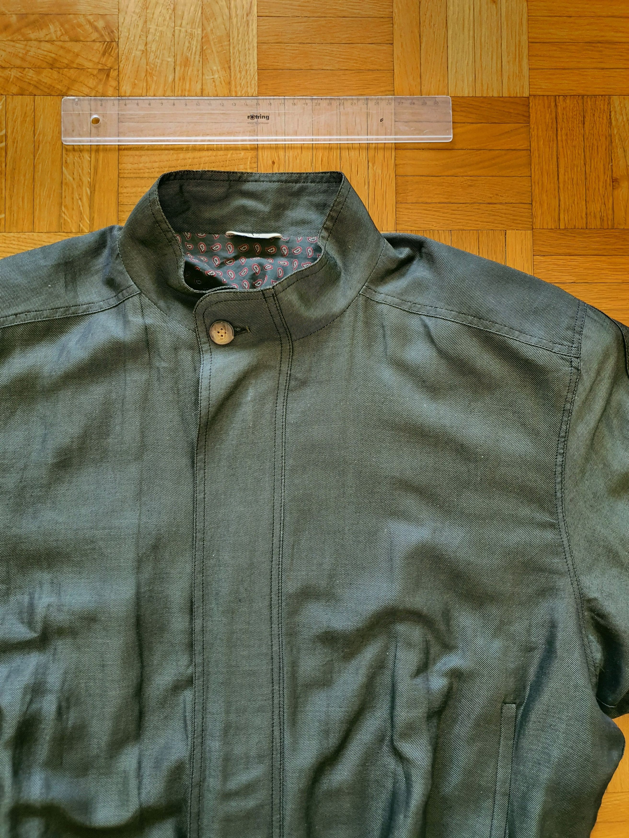 Valentino Vintage (1980s) UOMO Lightweight Linen Bomber Jacket Size US XL / EU 56 / 4 - 3 Thumbnail