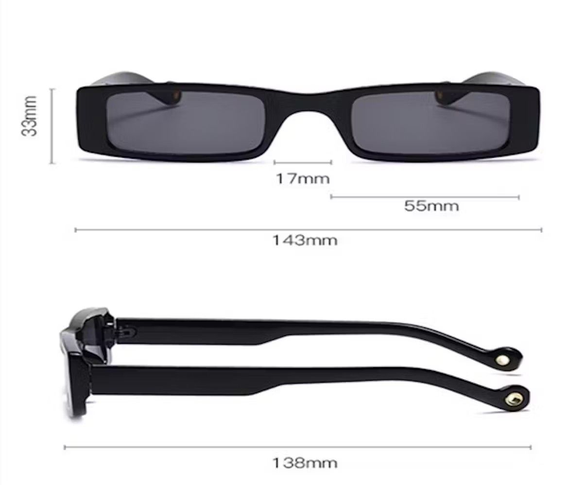 Designer × Vintage Retro square sunglasses Size ONE SIZE - 4 Thumbnail