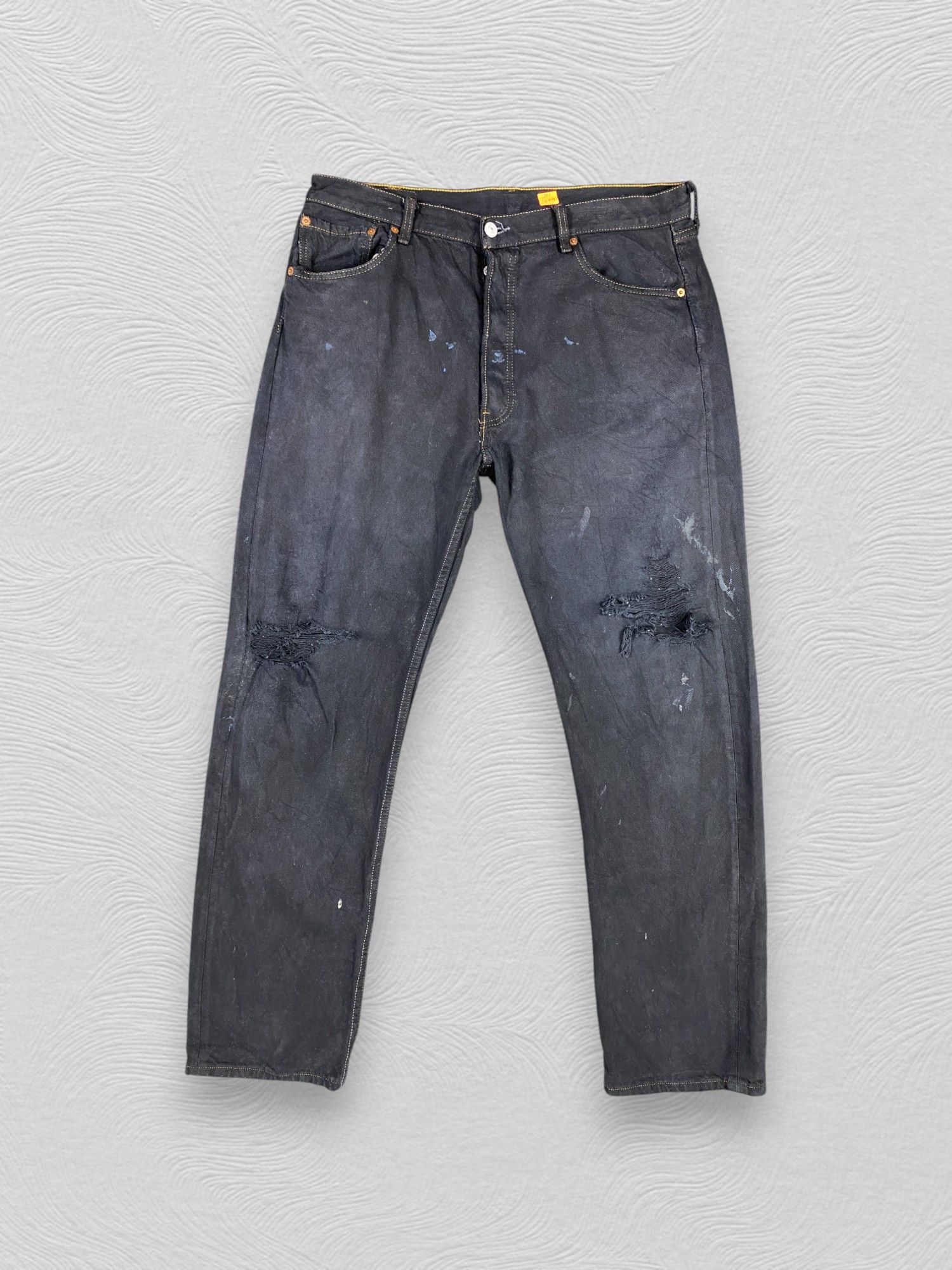 Levi's Black Vintage Levi's 501 Jeans 34x31.5 Denim -JN1649 Size US 34 / EU 50 - 1 Thumbnail