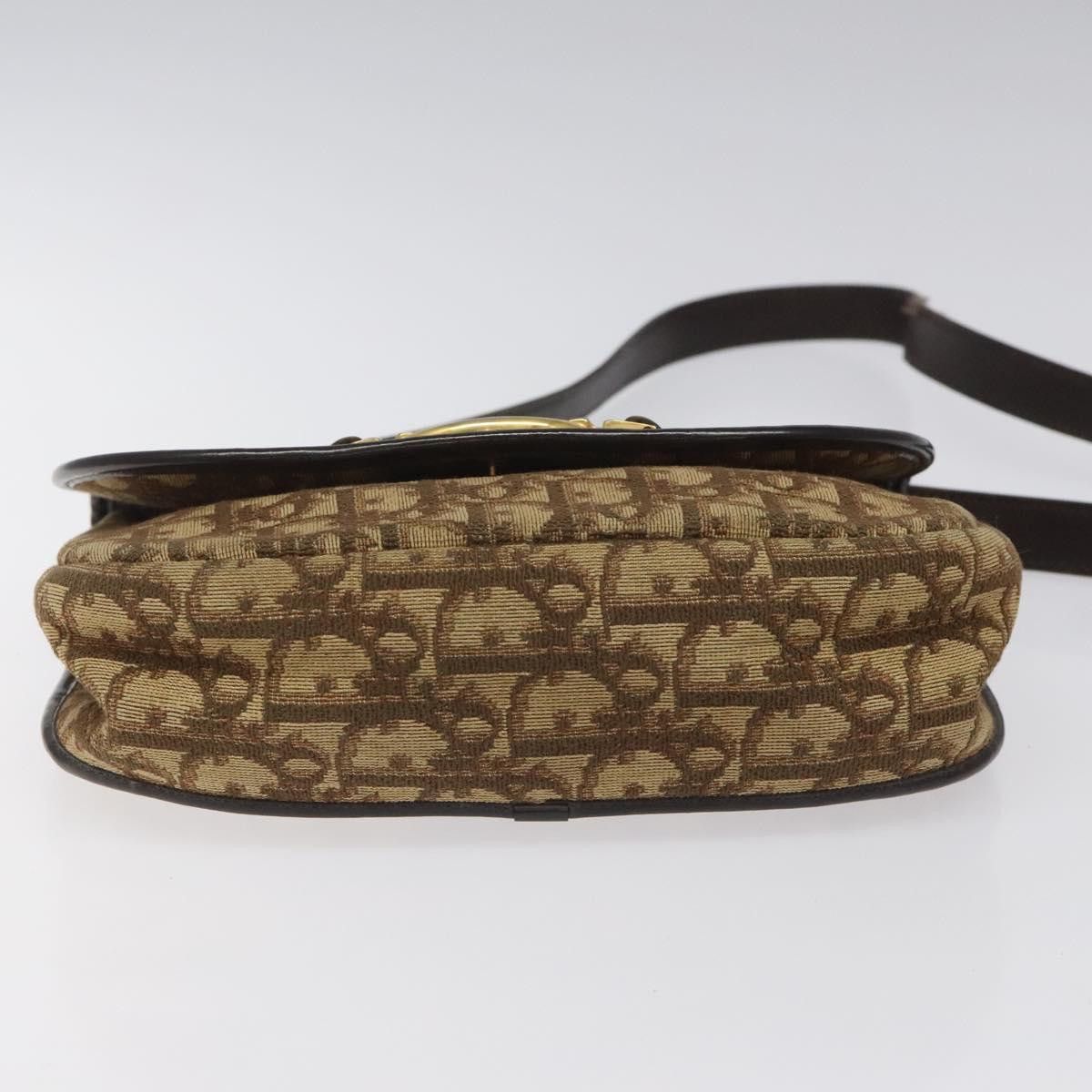 Dior DIOR Trotter Canvas Shoulder Bag Brown Gold Size ONE SIZE - 5 Thumbnail