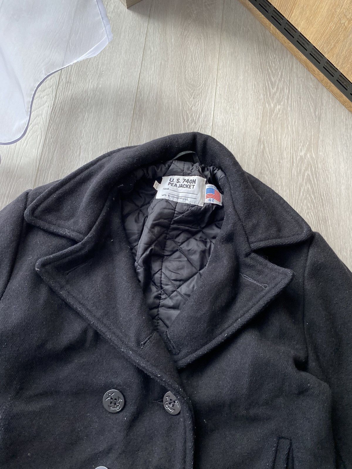 Schott Schott NYC Melton Wool Peacoat Size US S / EU 44-46 / 1 - 4 Thumbnail
