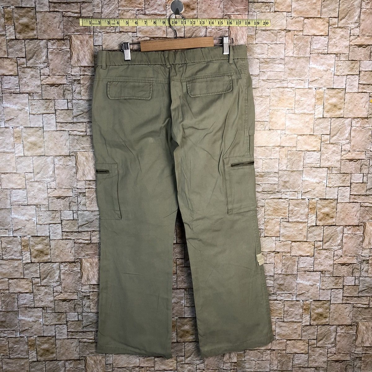 Japanese Brand Q Top Green utility streetwear Cargo Multipocket Pants #A437 Size US 30 / EU 46 - 16 Thumbnail