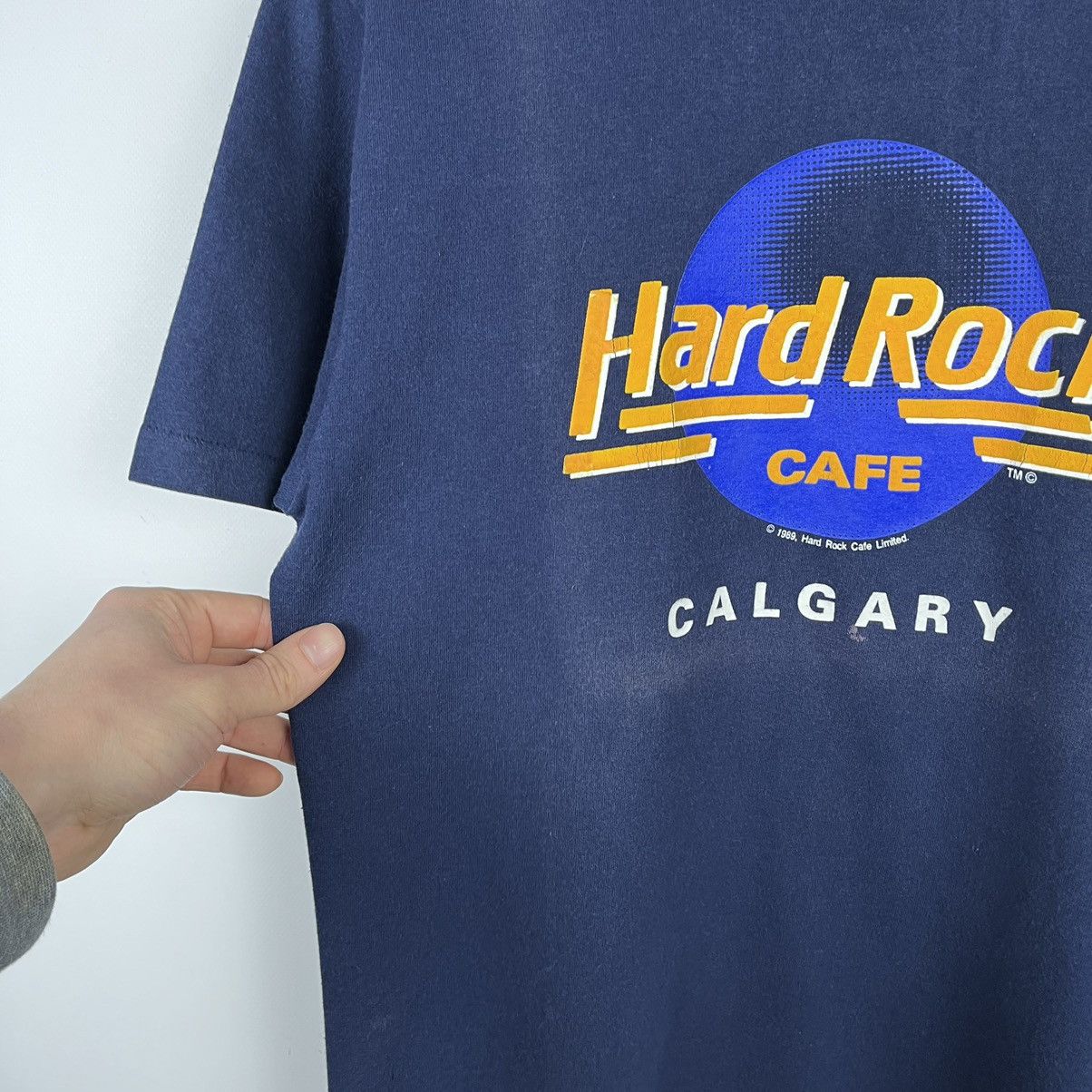 Hard Rock Cafe Vintage Hard Rock Cafe Calgary Hanes tee 1989 Size US M / EU 48-50 / 2 - 9 Thumbnail