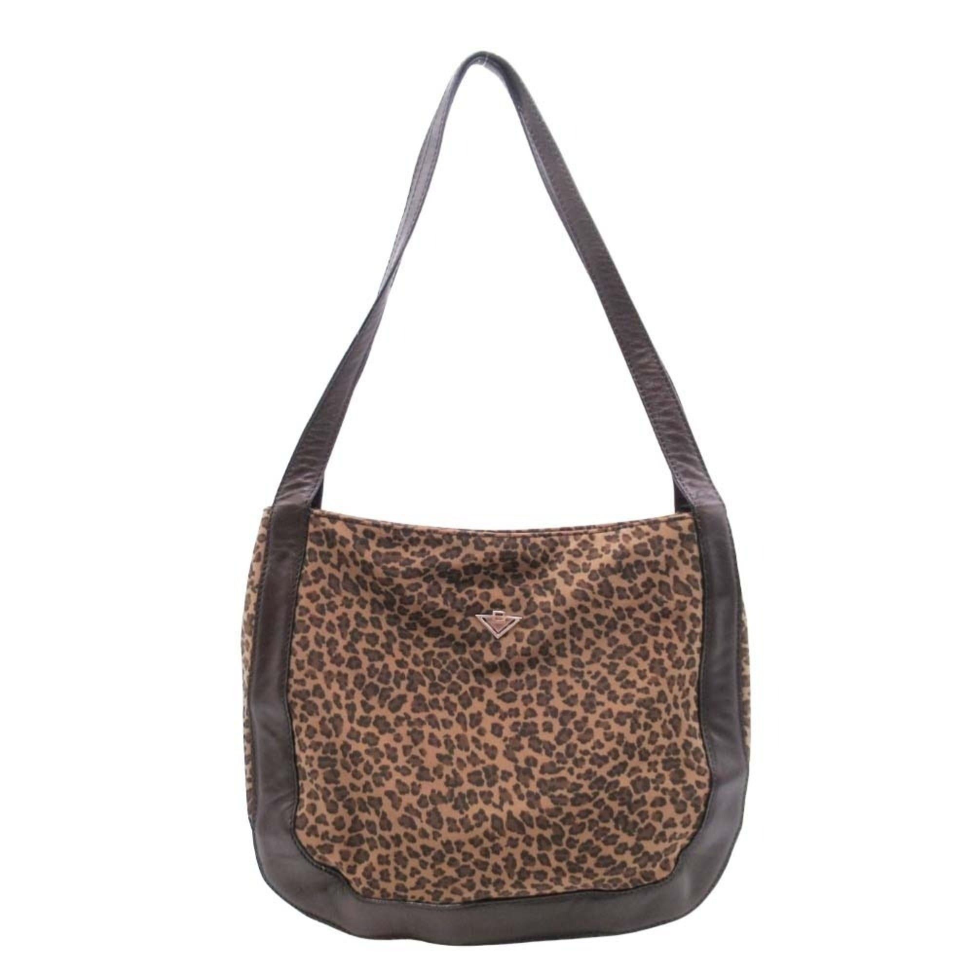 Vintage BOTTEGA VENETA leopard print tote bag, handbag, brown, for 