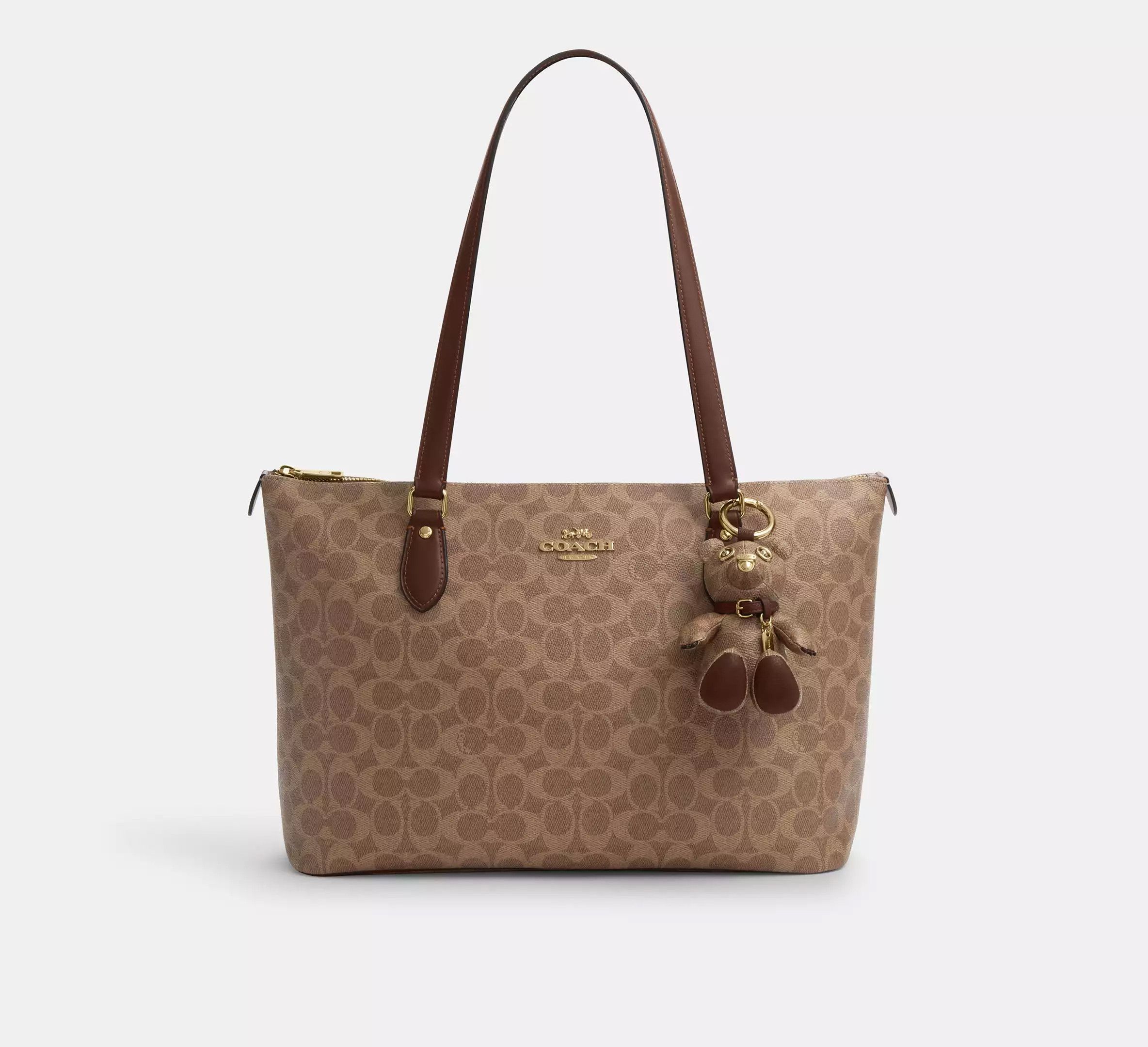 Coach Collectible Bear Bag Charm In Signature Canvas CZ195 Size ONE SIZE - 5 Thumbnail