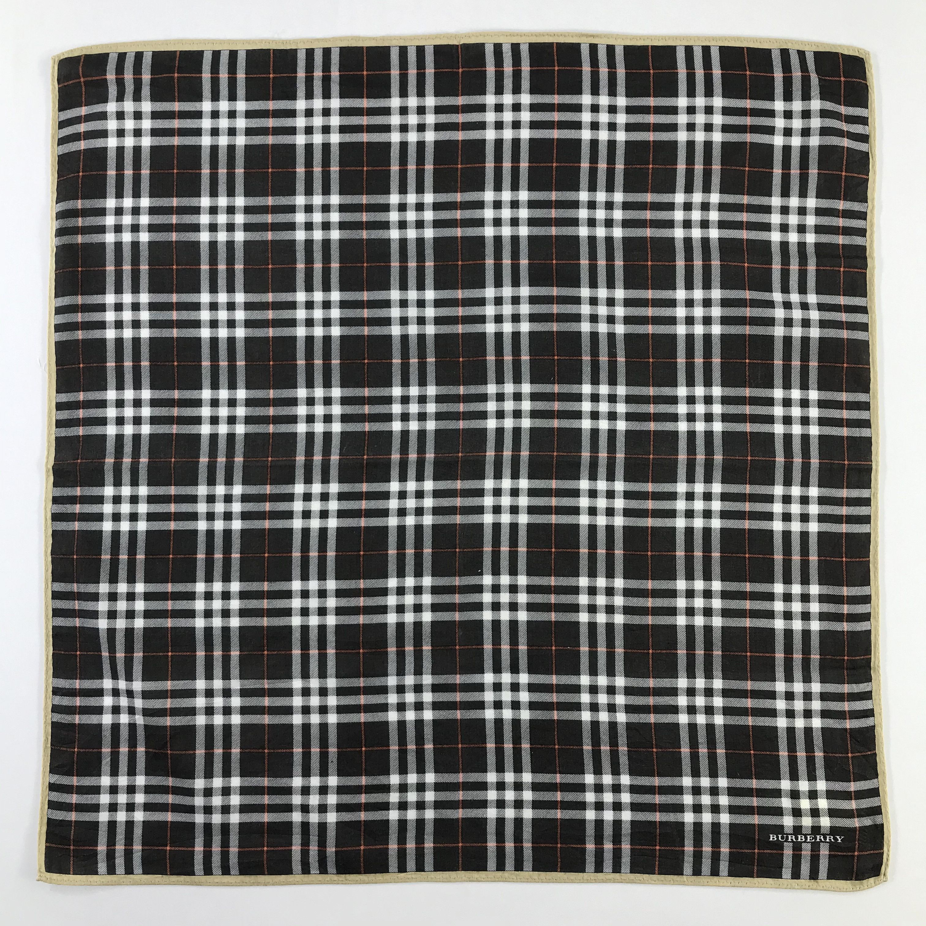 Burberry × Vintage Burberry Bandana / Handkerchief / Neckerchief - S985 Size ONE SIZE - 1 Thumbnail