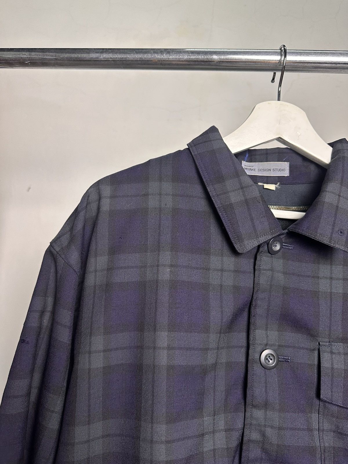 Issey Miyake 80’s Miyake Design Studio Tartan Bomber Jacket Size US L / EU 52-54 / 3 - 5 Thumbnail