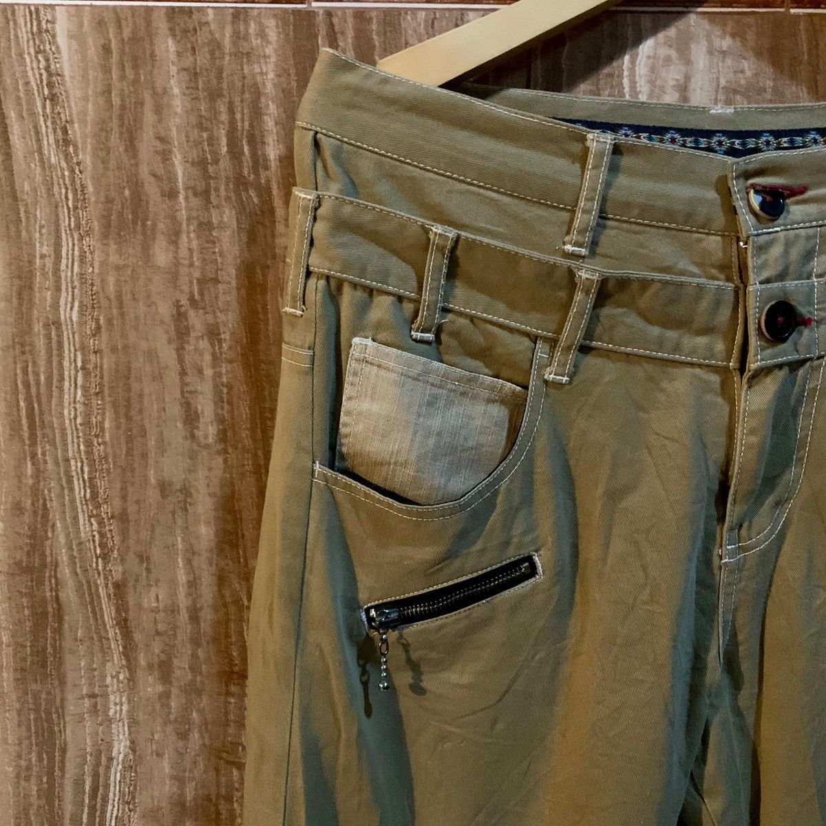 semanticdesign Semantic Design Double Waist Zipper Pants Size US 33 - 4 Thumbnail
