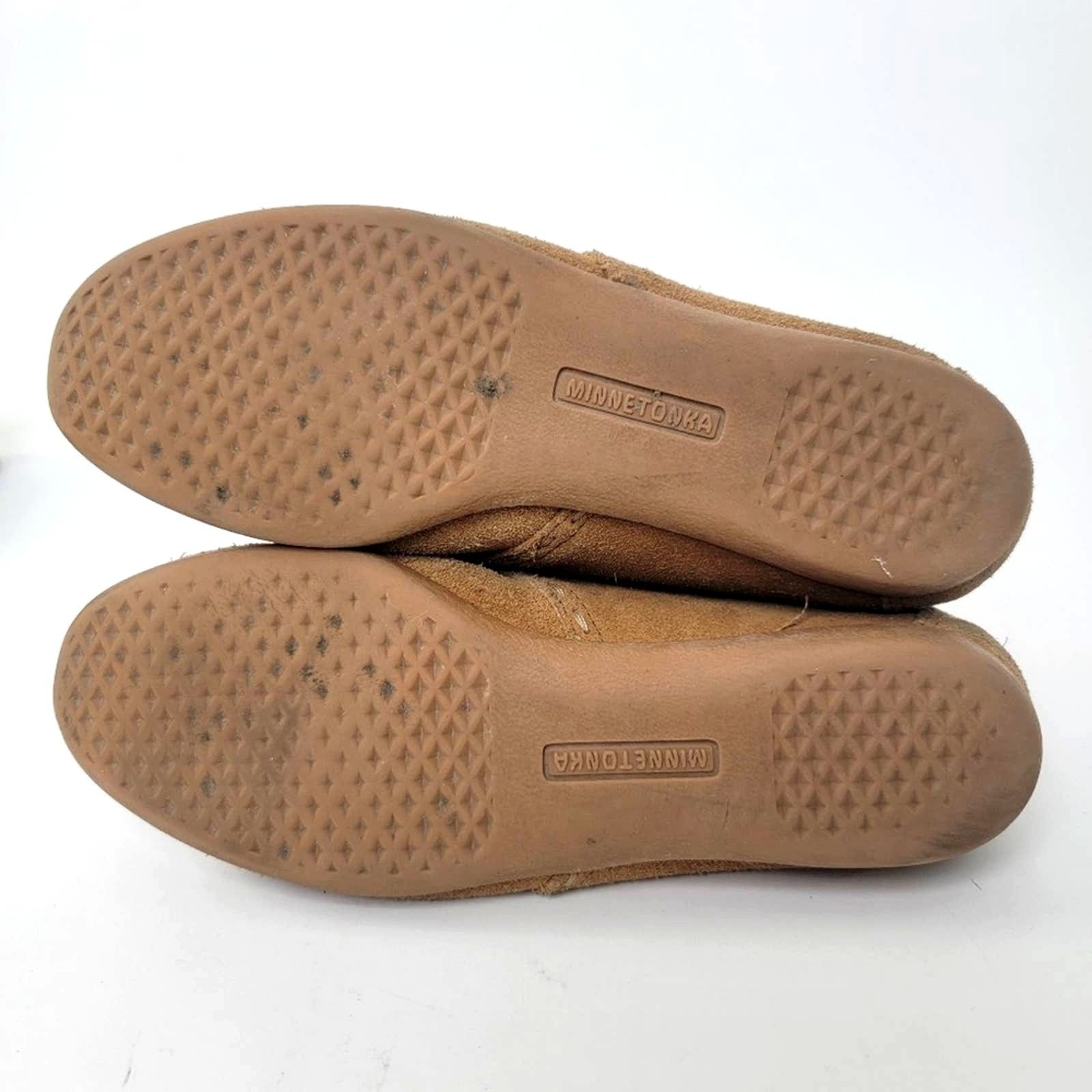 Minnetonka Minnetonka Brown Suede Ankle Moccassin Booties - 7.5 Size US 7.5 / IT 37.5 - 4 Thumbnail