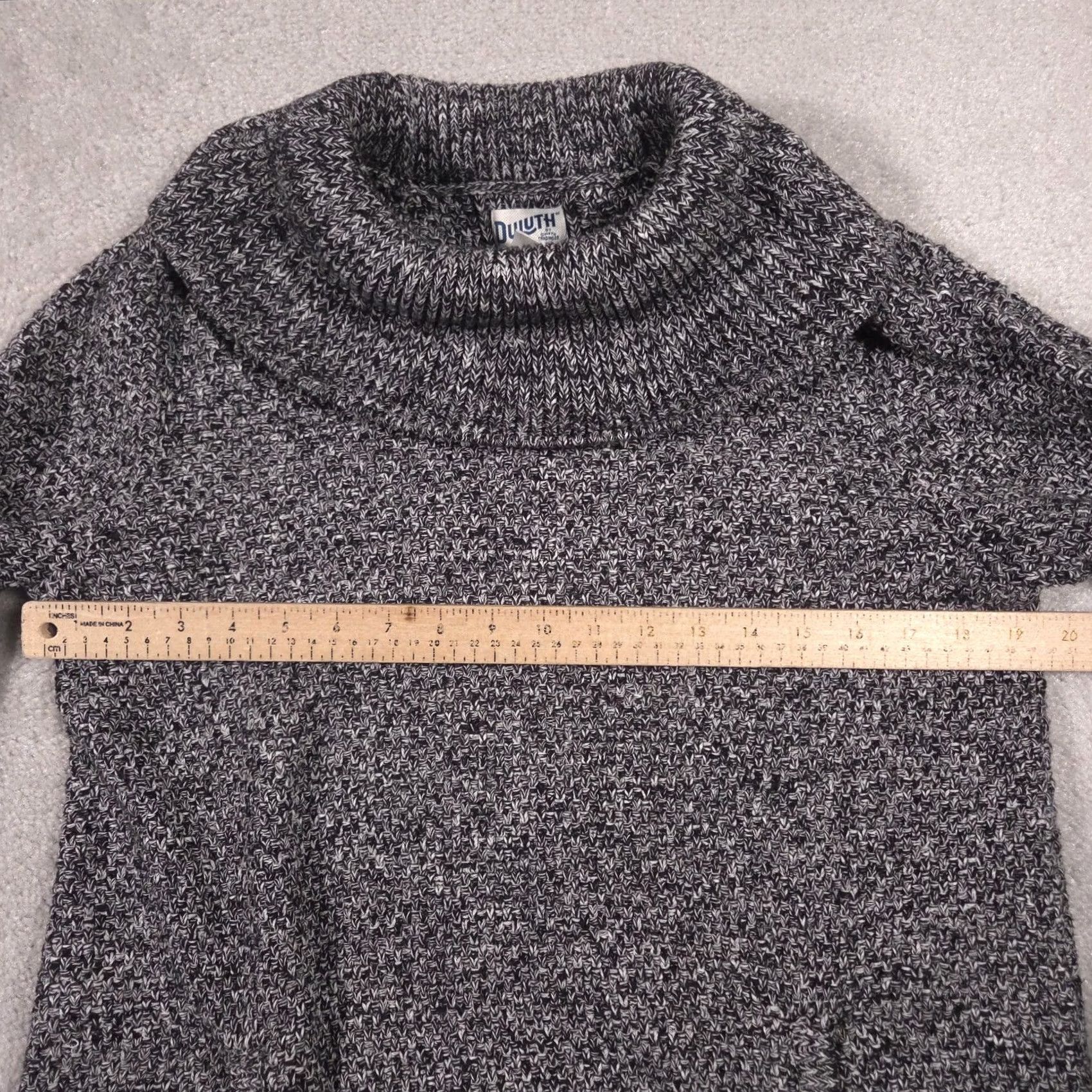 Duluth Trading Company Duluth Trading Co Sweater Tunic Womens M Gray Cowl Neck Pockets Knit Size M / US 6-8 / IT 42-44 - 7 Thumbnail
