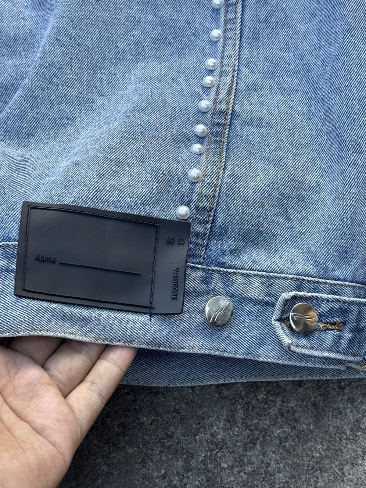 WE11DONE Pearl Denim Jacket Size US L / EU 52-54 / 3 - 5 Thumbnail