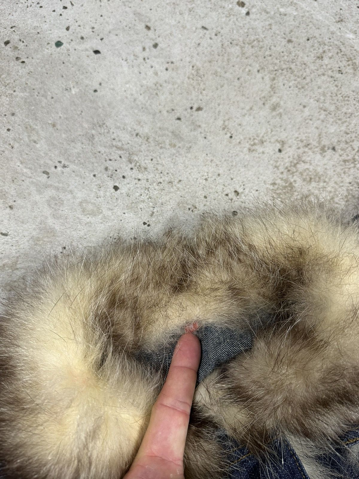 If Six Was Nine Vintage Y2K Real Fur Denim Trucker Jacket Jeans Archive Trim Size US M / EU 48-50 / 2 - 10 Thumbnail