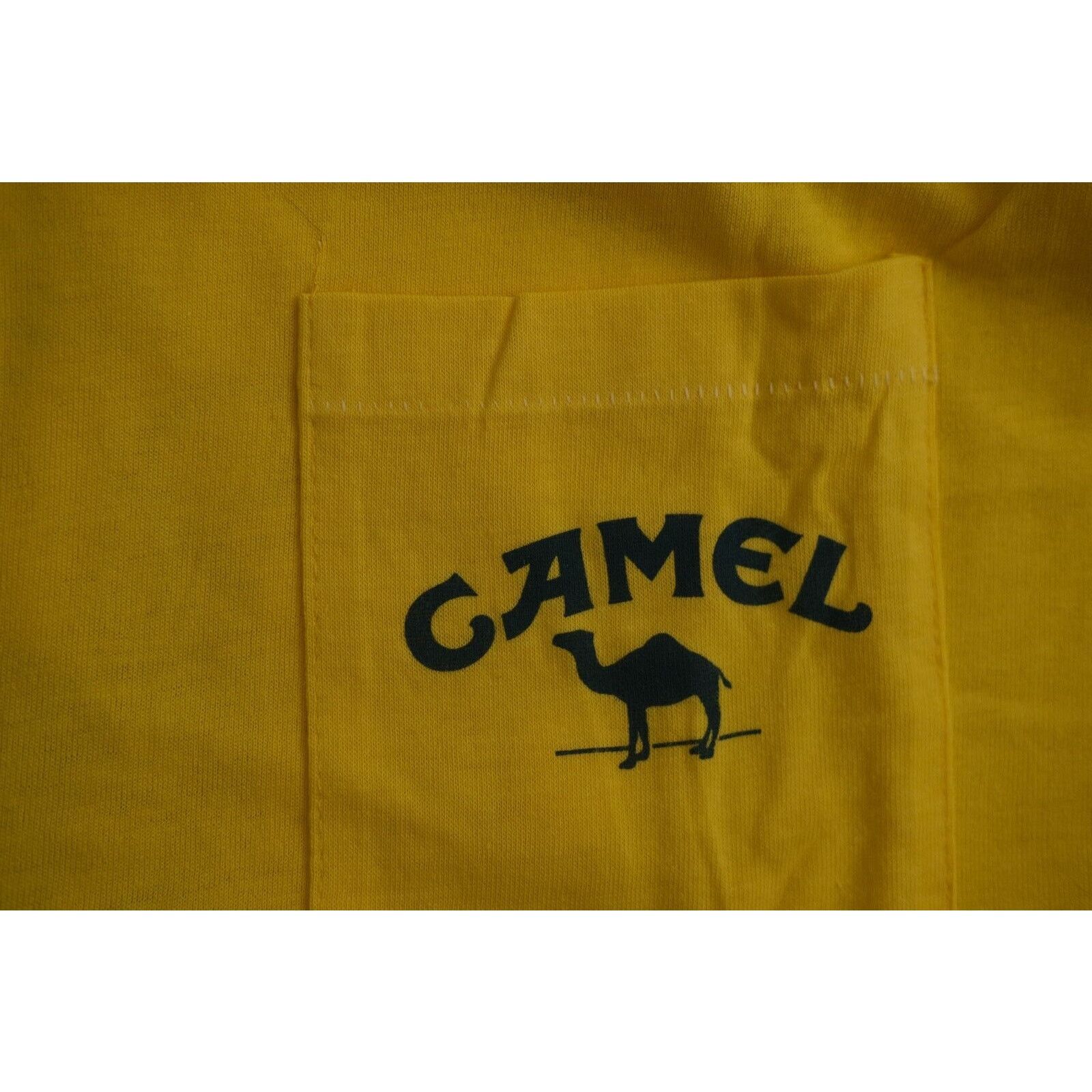 Camel Vintage 90s Camel Cig Promo T-Shirt Unisex XL Yellow Blue Size US XL / EU 56 / 4 - 3 Thumbnail