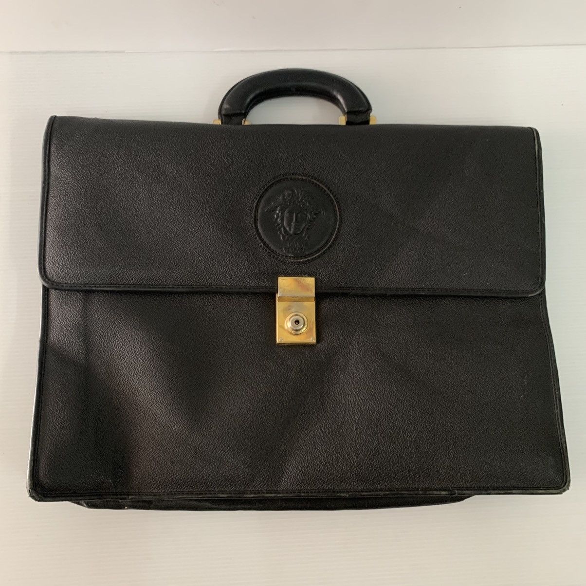 Versace Gianni Versace Leather Briefcase Size ONE SIZE - 15 Thumbnail