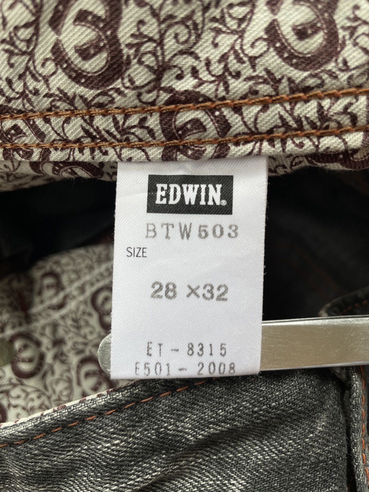 Edwin × Japanese Brand Edwin 503 Straight Jeans (P98) Size US 30 / EU 46 - 15 Thumbnail
