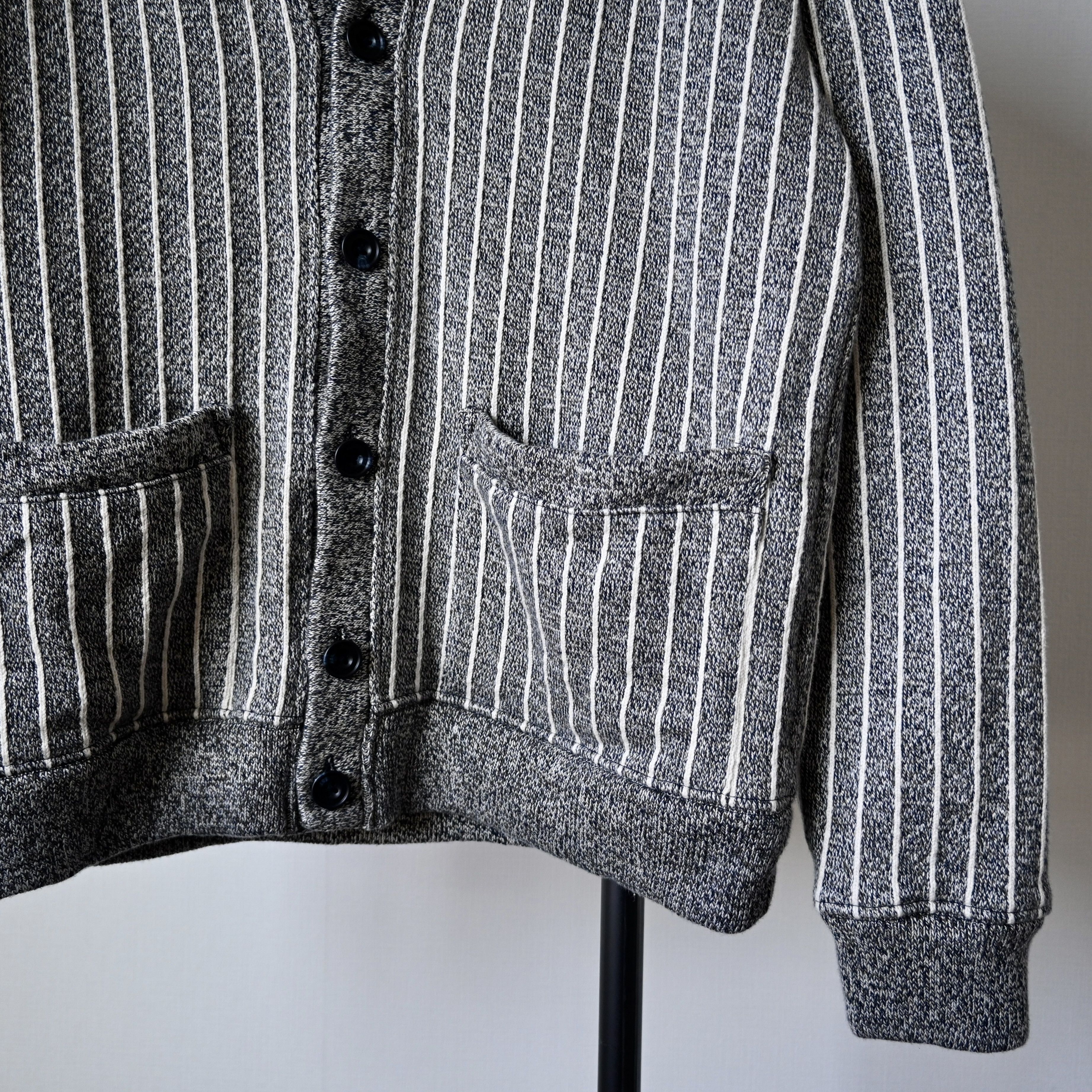 Beams Plus BEAMS Plus stiriped knit sweat cardigan, made in Japan Size US S / EU 44-46 / 1 - 6 Thumbnail