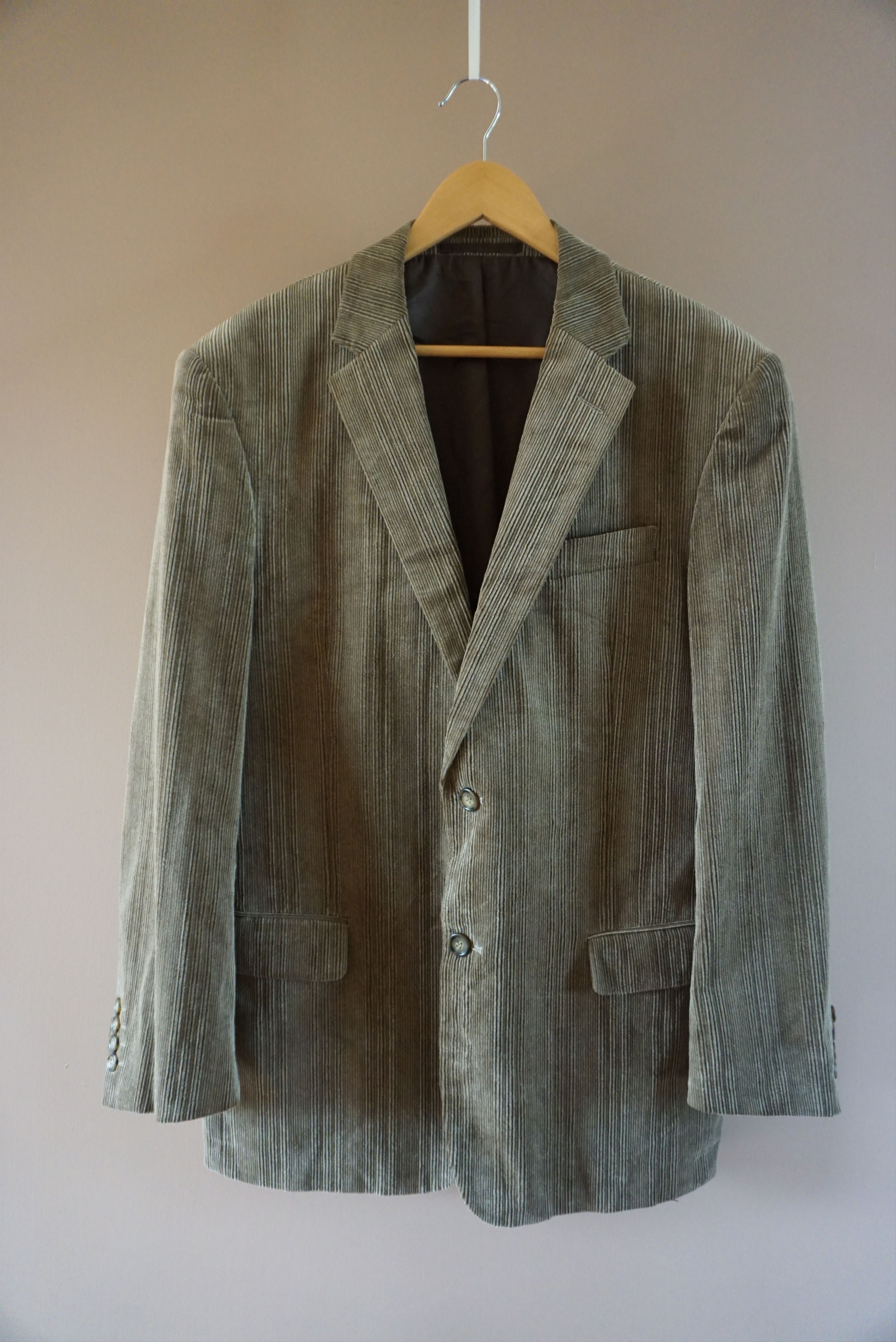 Vintage Rappson L casual jacket 50 UK 40 blazer corduroy cord suit Size 40R - 14 Thumbnail