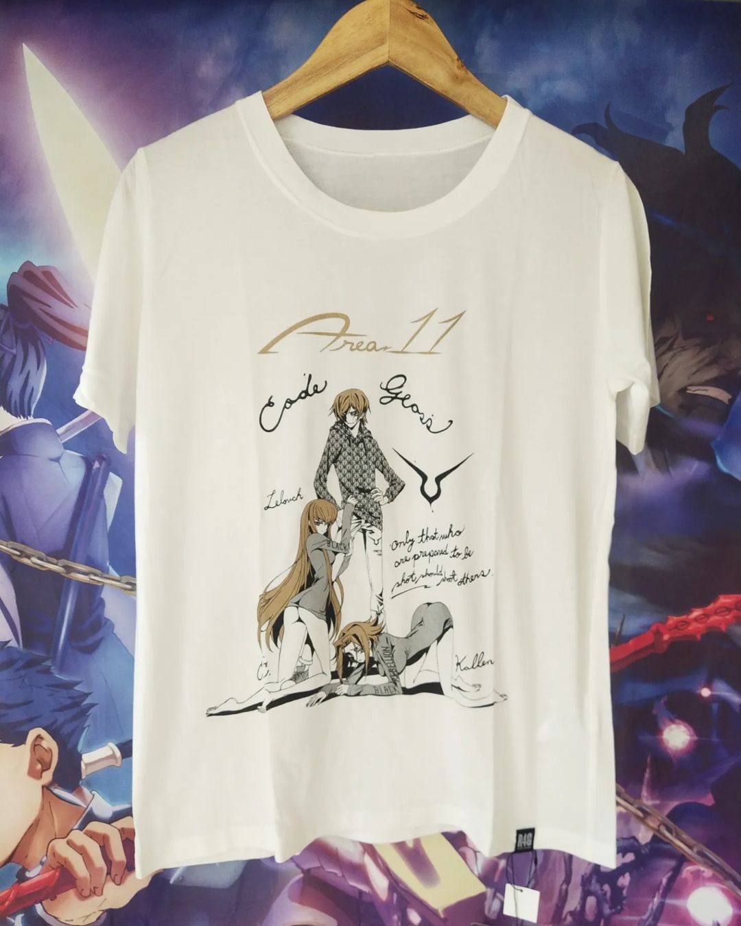 Anime Code Geass x R4G Love White Anime Tees Size US M / EU 48-50 / 2 - 1 Thumbnail