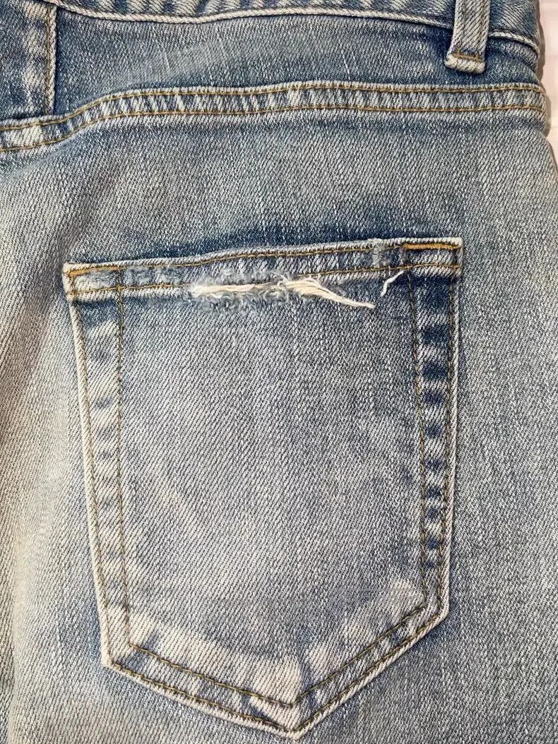 Saint Laurent Paris SLP Distressed Denim Jeans Size 30. Size US 30 / EU 46 - 3 Thumbnail