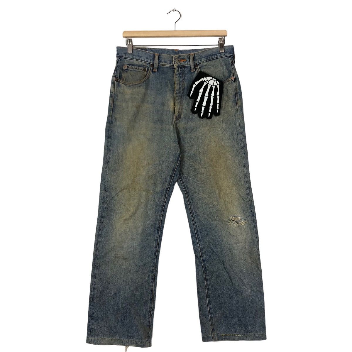 Japanese Brand 🔥90’s Vintage Distressed Denim Jeans Bobson USA Made Size US 32 / EU 48 - 2 Thumbnail