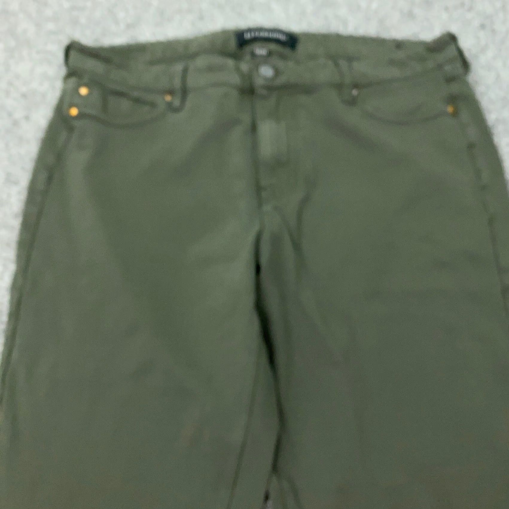 Vintage Liverpool Pants Women Size 12 Green Mid Rise Stretch Business Casual Ankle Zip Pockets Liverpool Women’s Pants 12 Green Stretch Office Workwear Size 34" / US 12 / IT 48 - 4 Thumbnail
