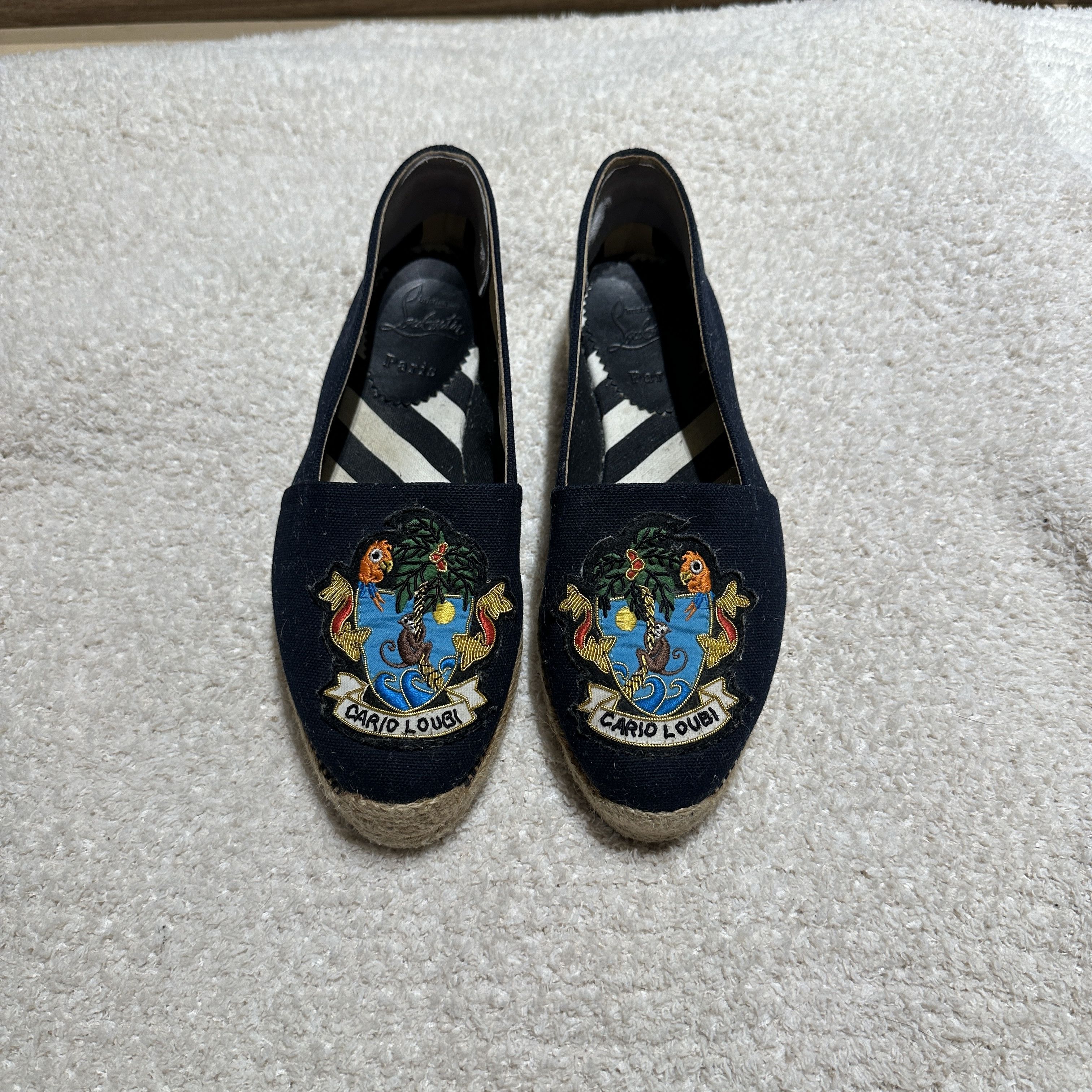 Christian Louboutin Christian Louboutin Lougalia Espadrille Flats – Size 6 Size US 6 / IT 36 - 3 Thumbnail
